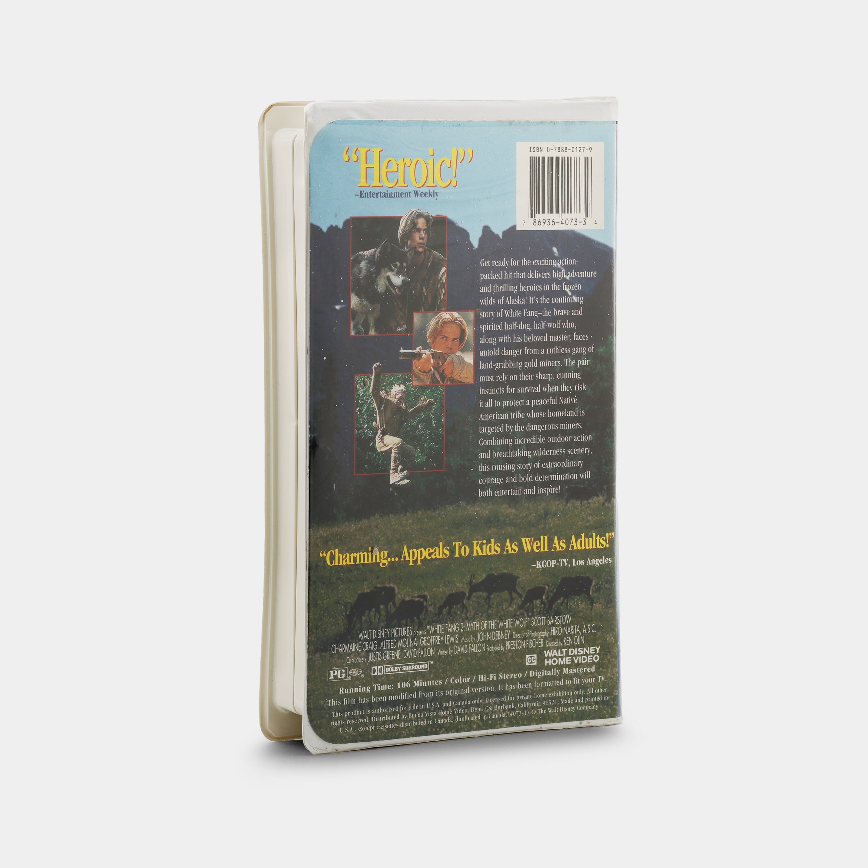 White Fang 2: Myth of the White Wolf VHS Tape