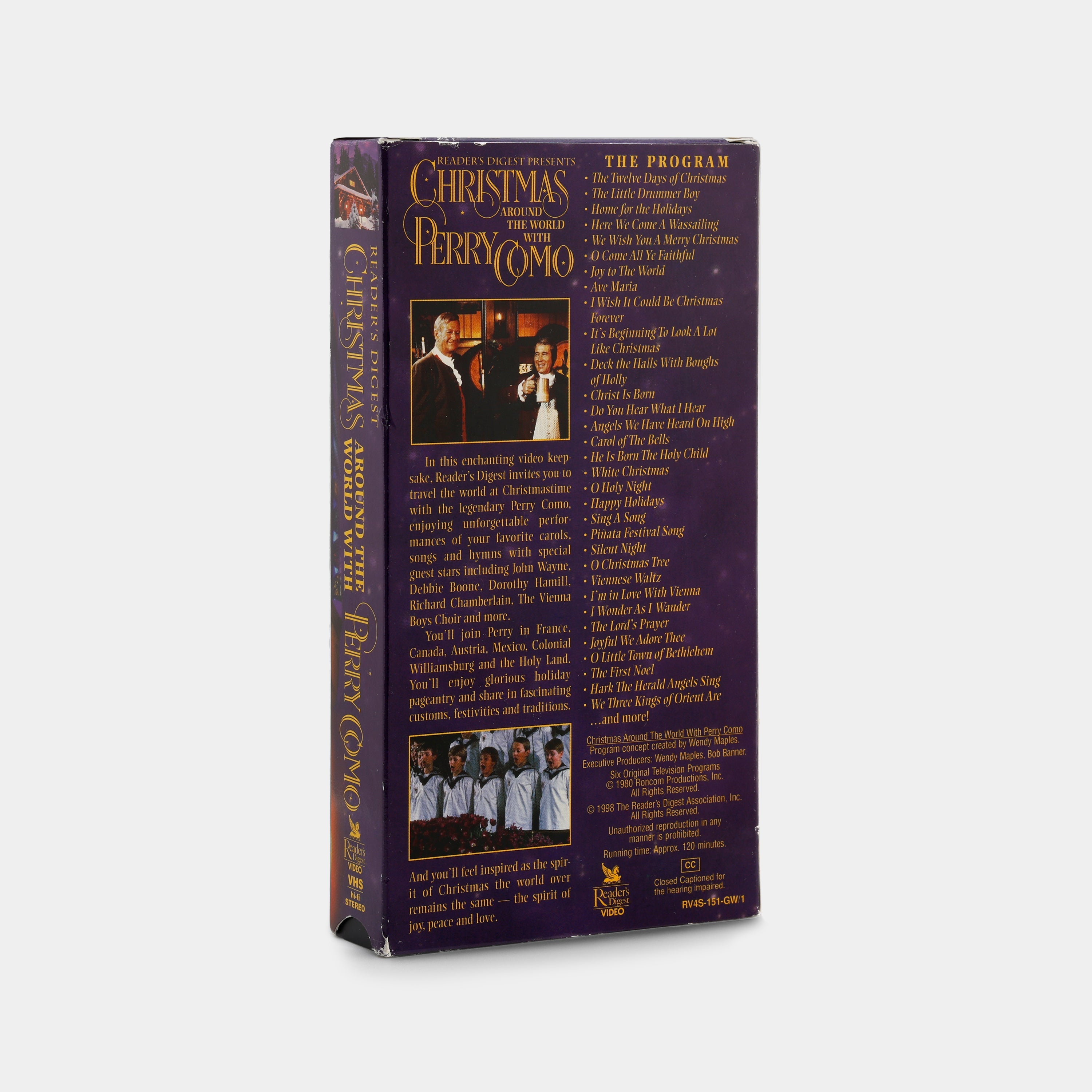 Christmas Around the World with Perry Como VHS Tape