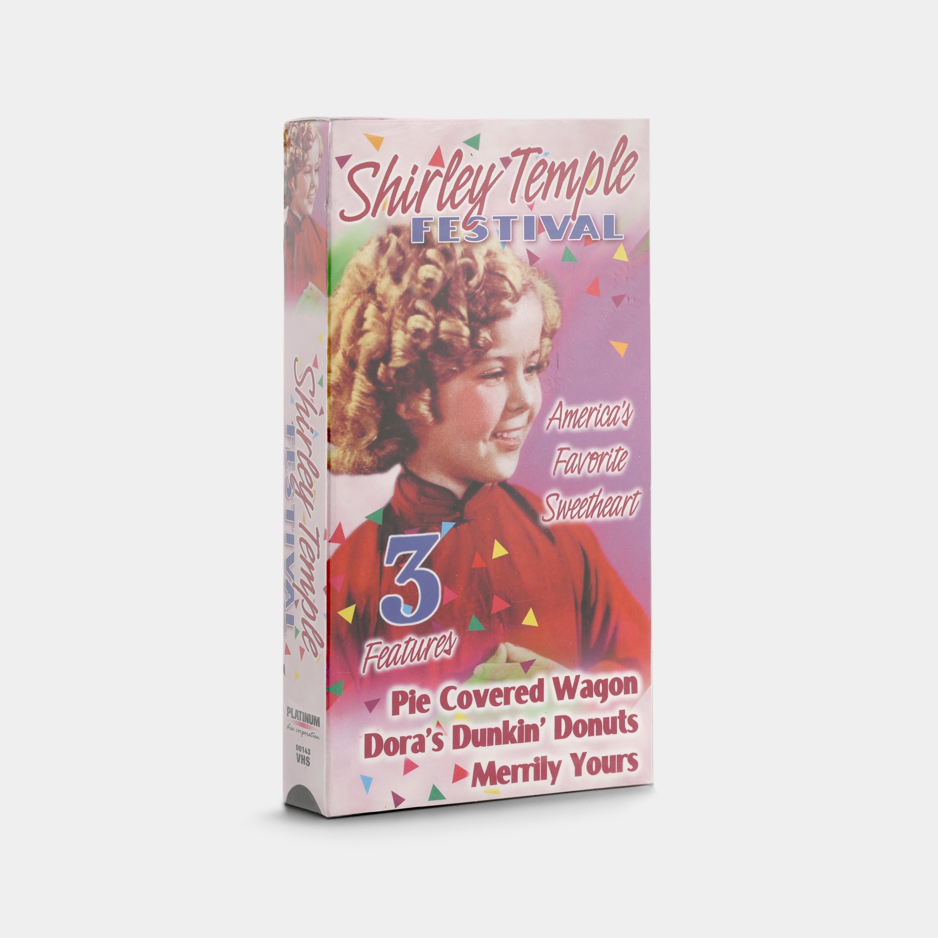 Shirley Temple Festival: Pie Covered Wagon / Dora's Dunkin' Donuts / Merrily Yours (Sealed) VHS Tape