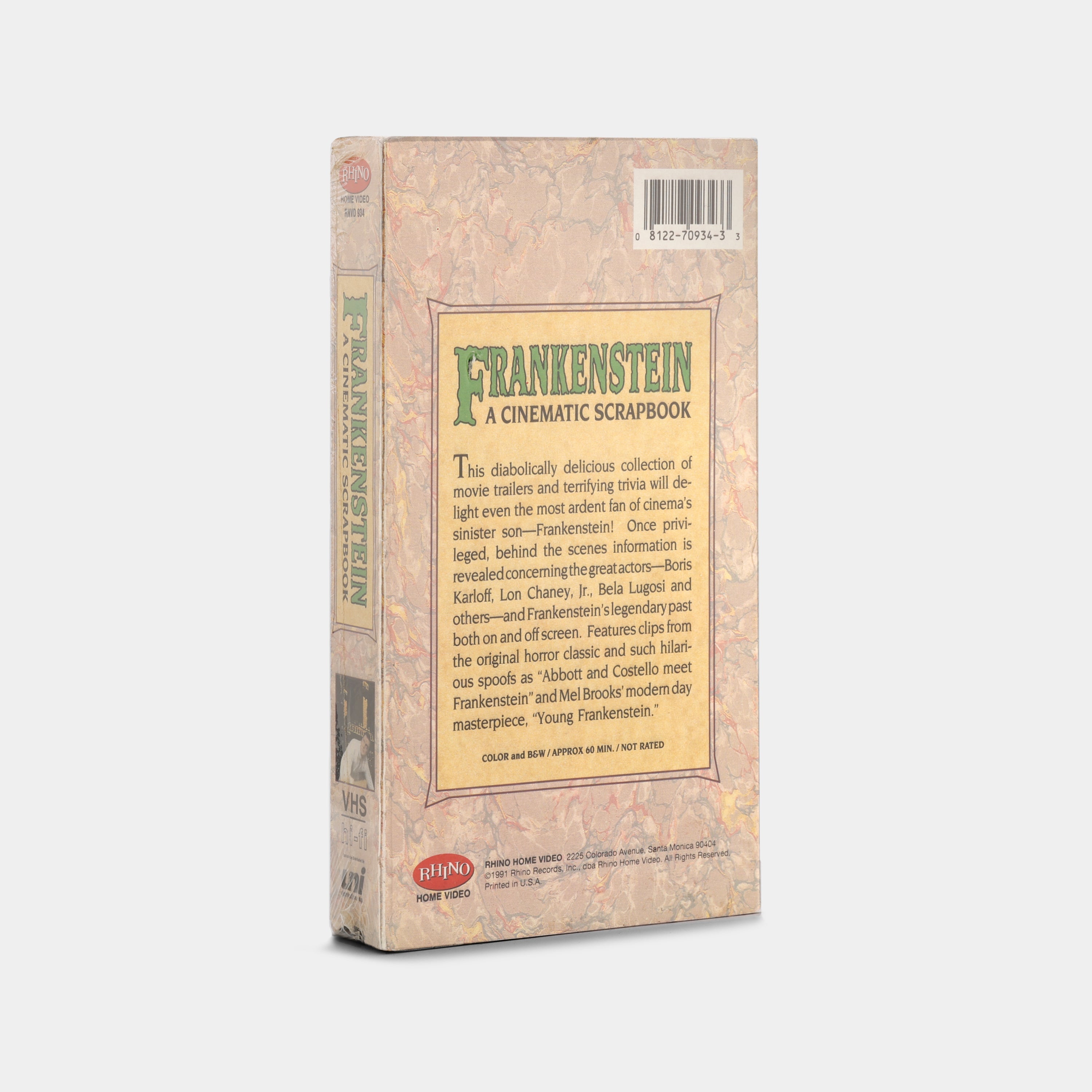 Frankenstein: A Cinematic Scrapbook (Sealed) VHS Tape