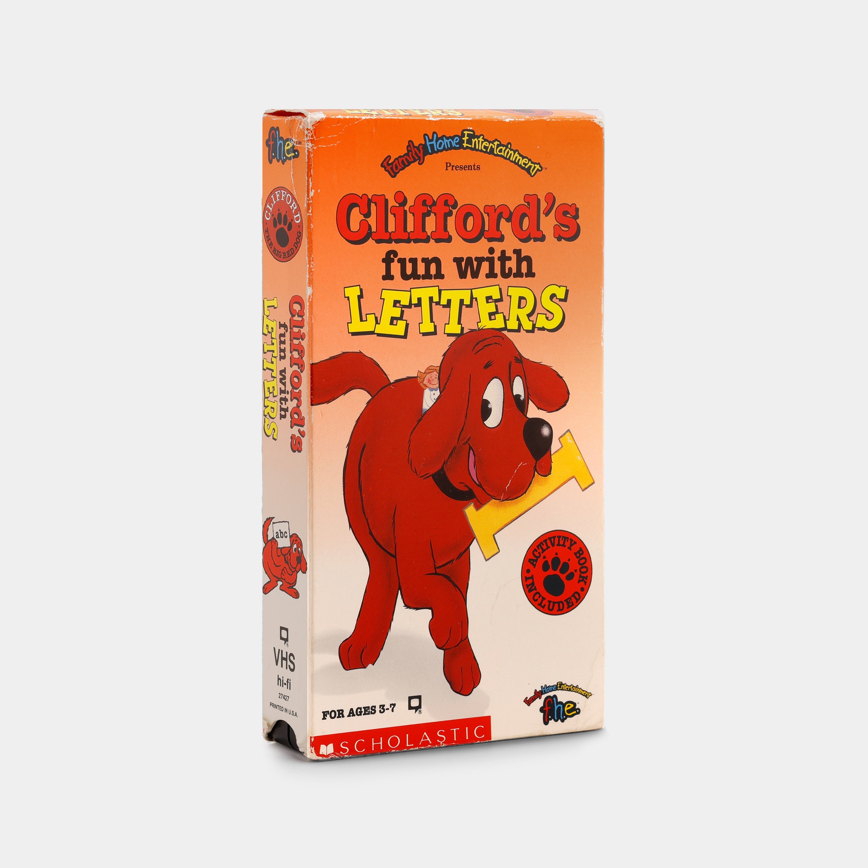 Clifford's Fun with Letters VHS Tape