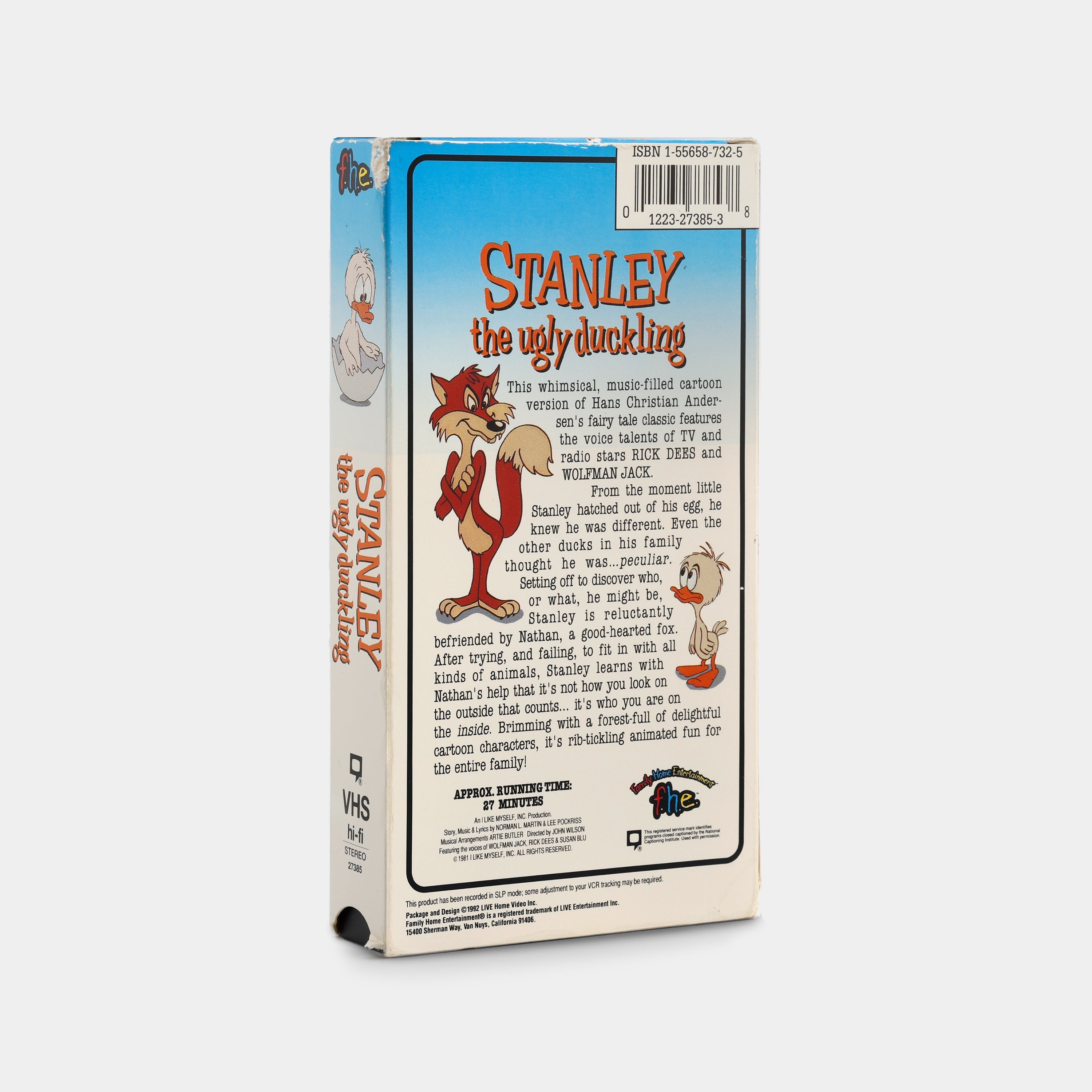 Stanley, the Ugly Duckling VHS Tape