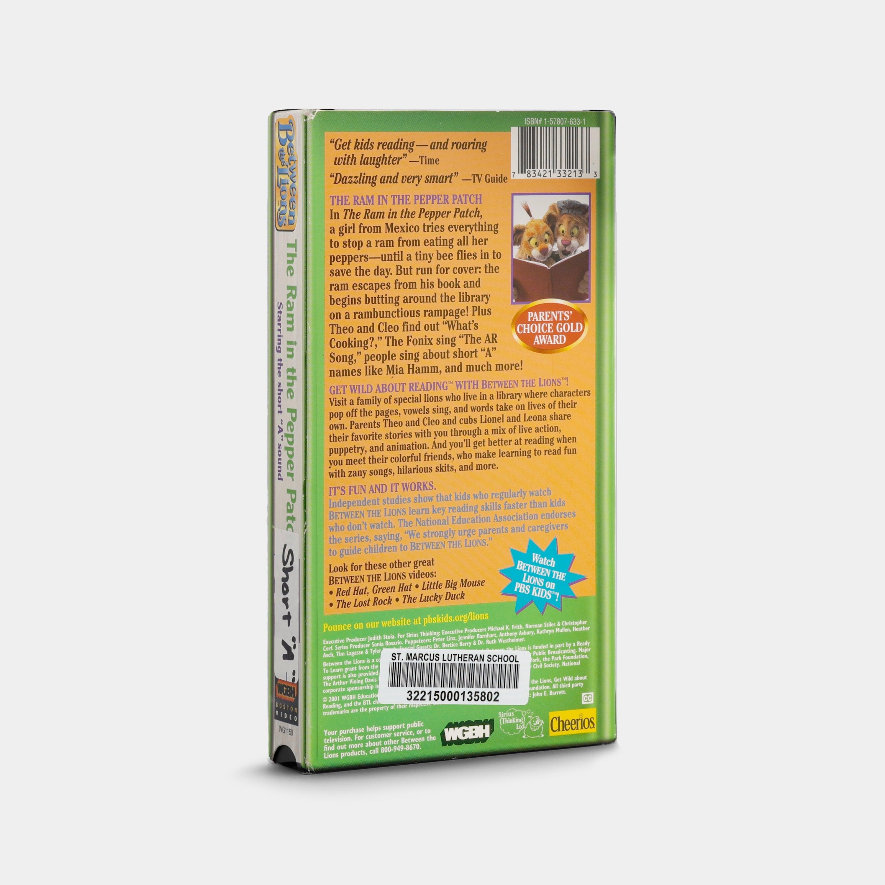 Between the Lions: The Ram in the Pepper Patch VHS Tape
