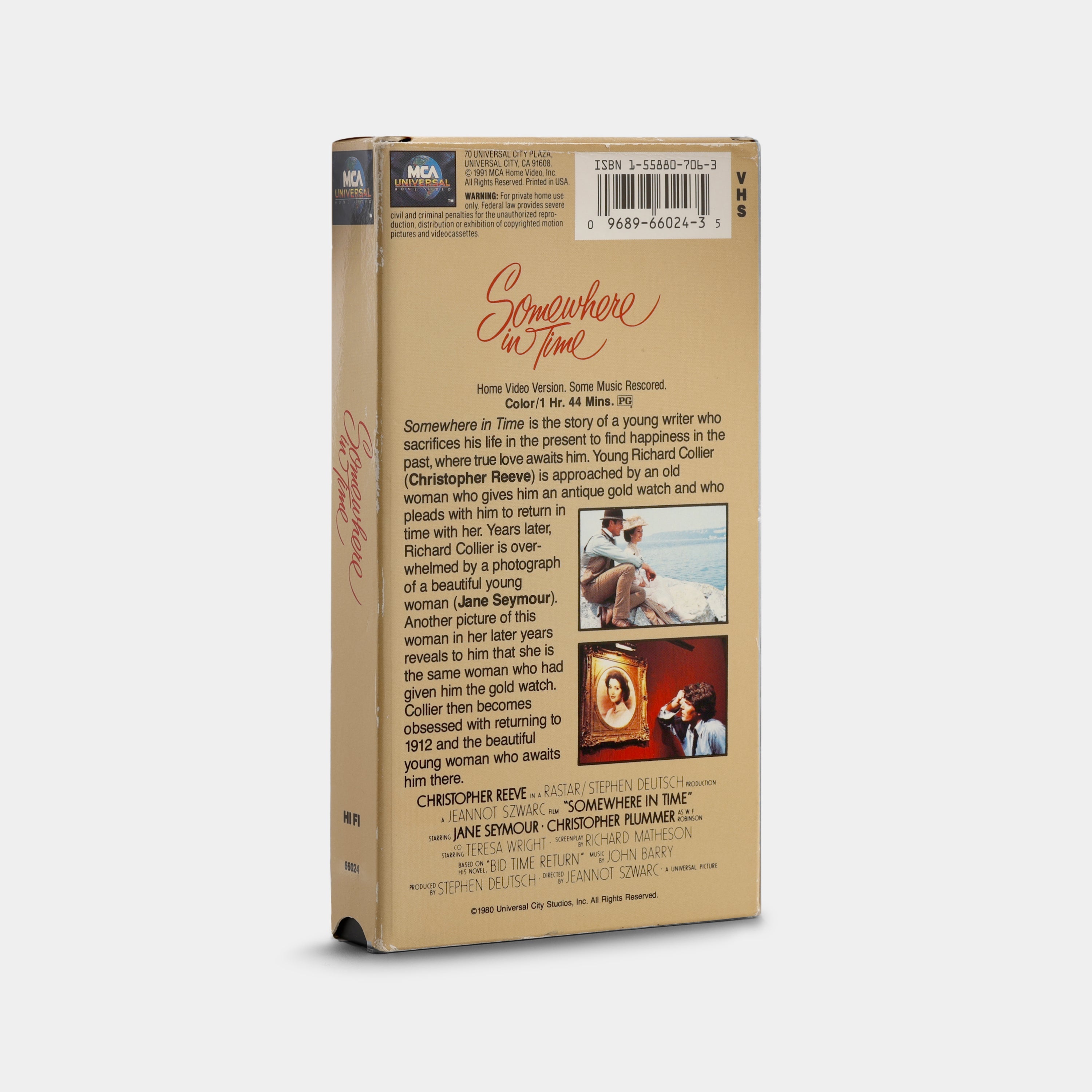 Somewhere in Time VHS Tape