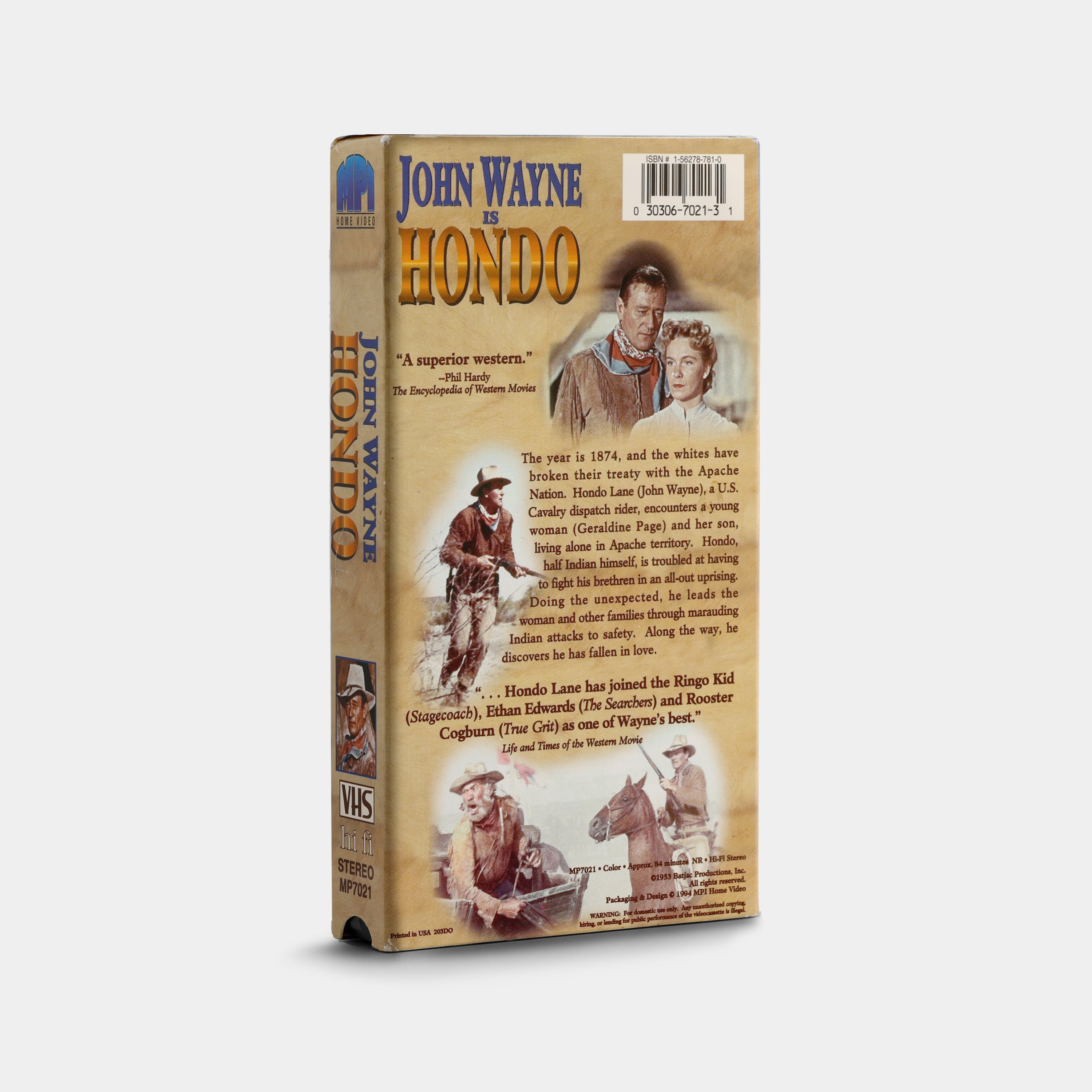 Hondo VHS Tape