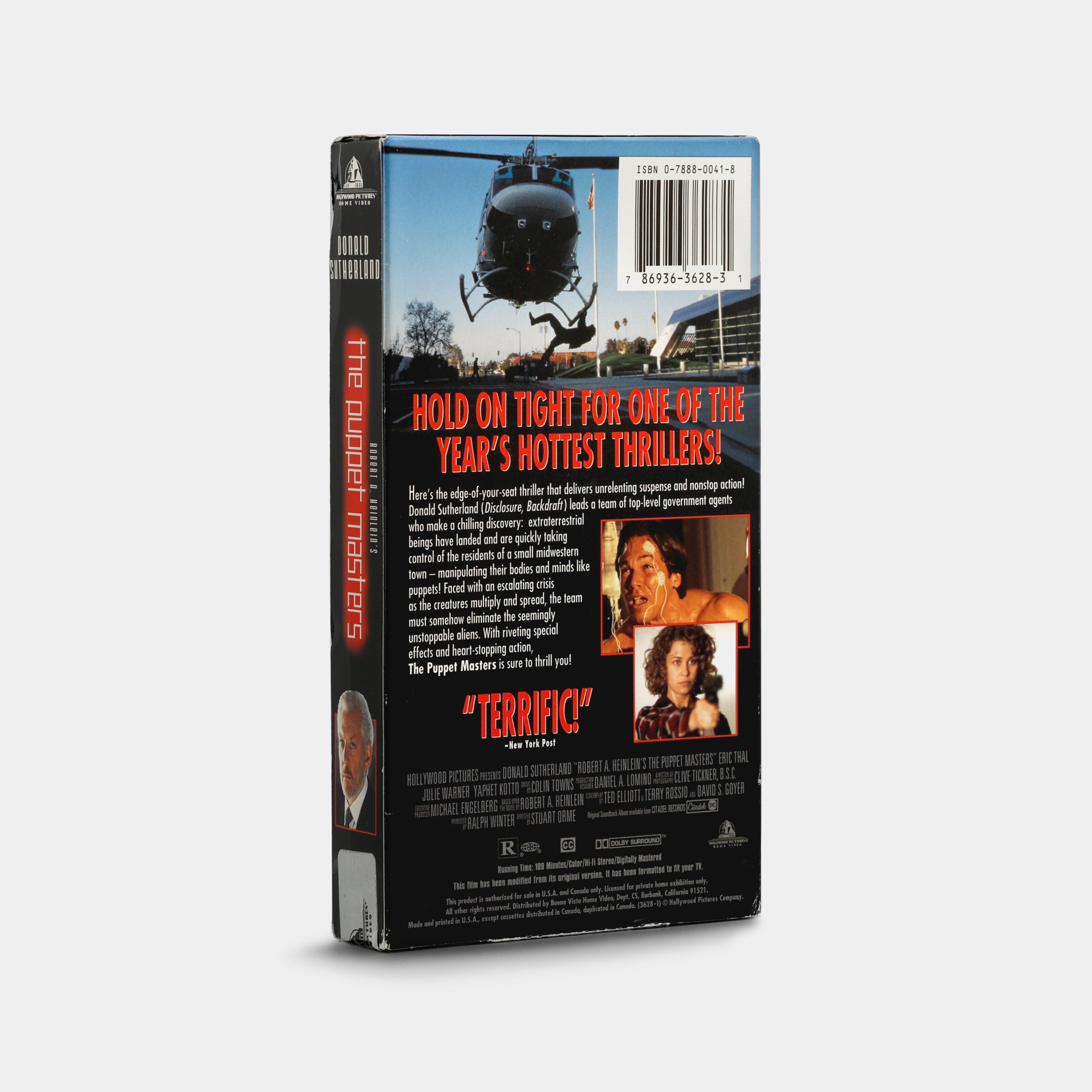 The Puppet Masters VHS Tape