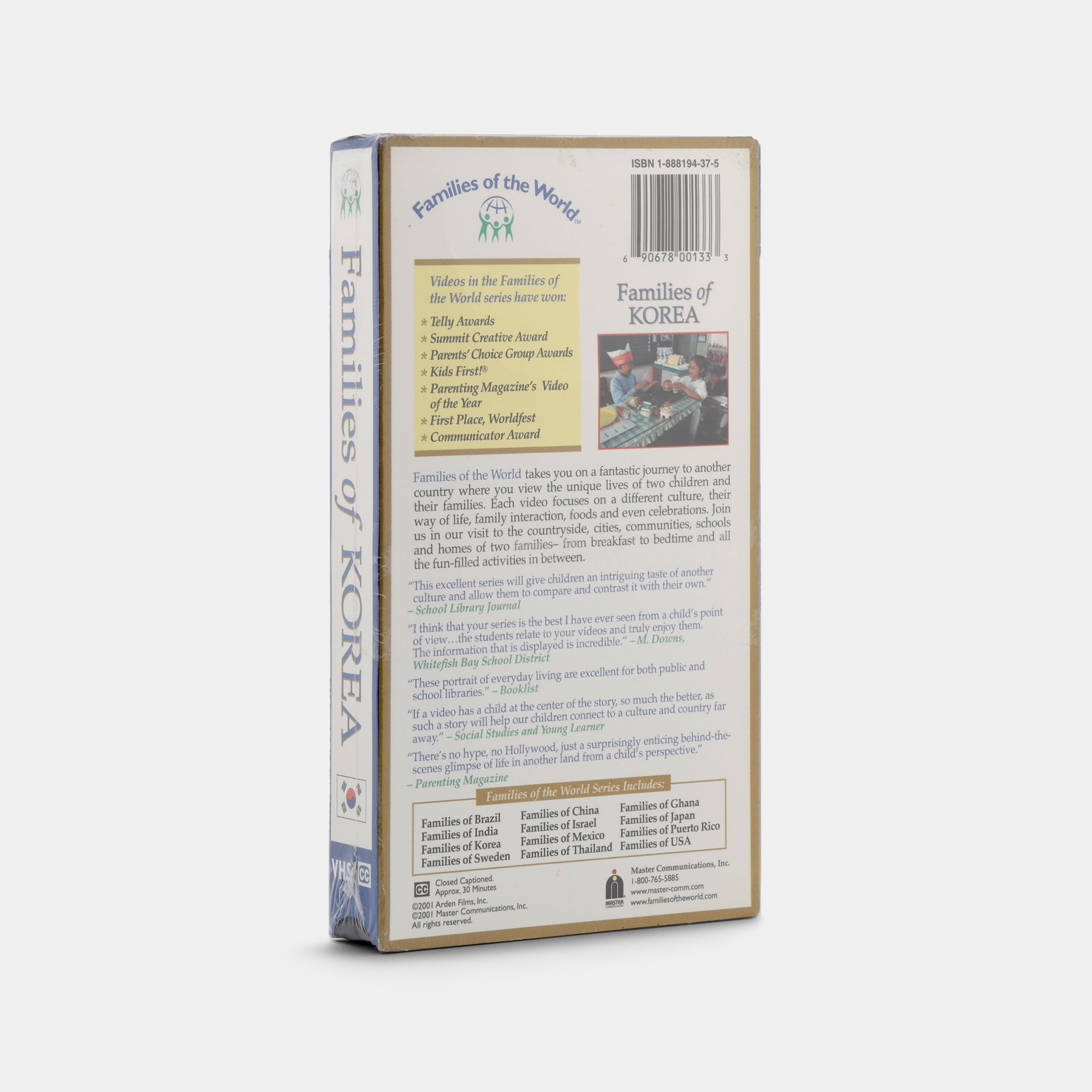 Families of the World: Korea VHS Tape