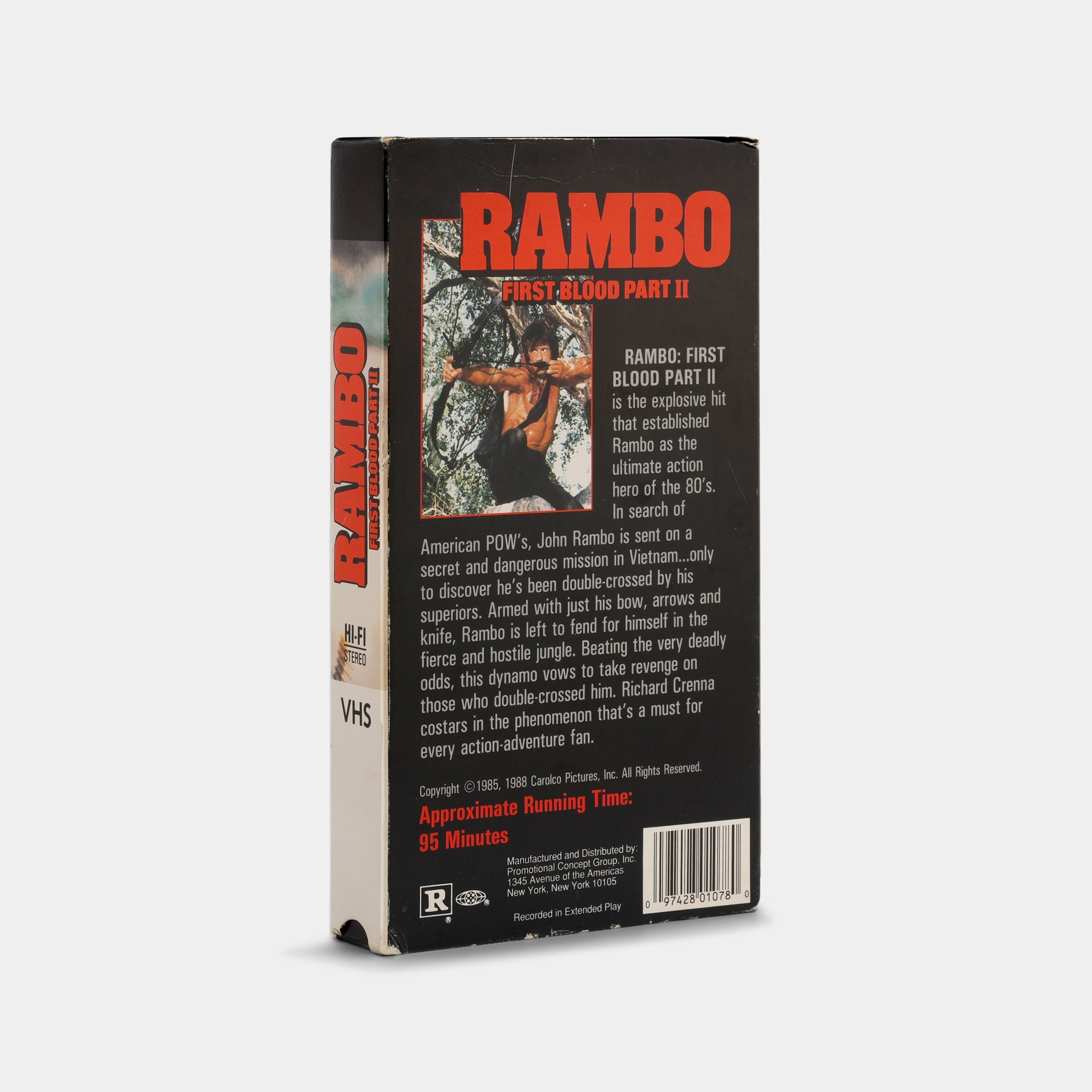 Rambo: First Blood Part II VHS Tape