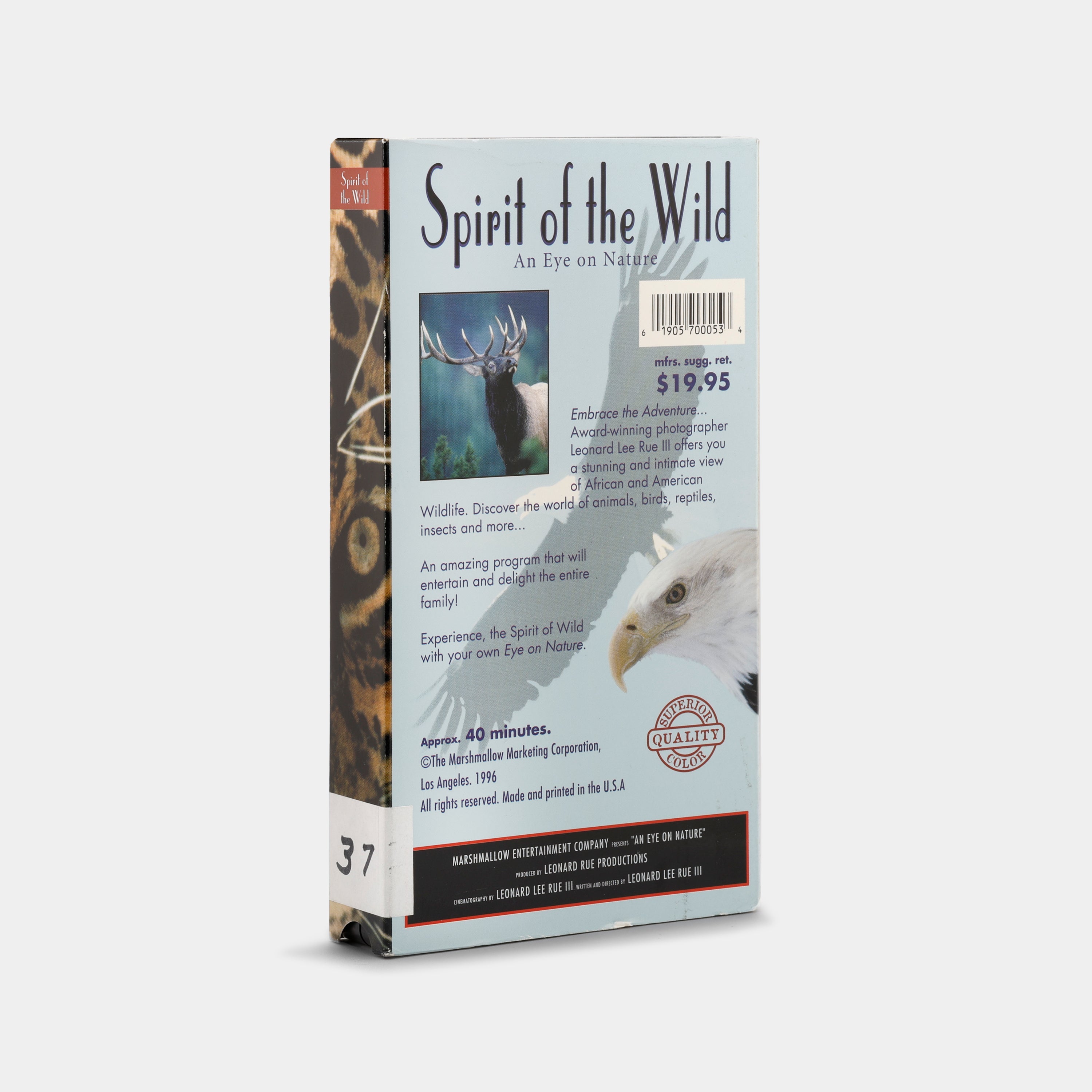 Spirit of the Wild VHS Tape