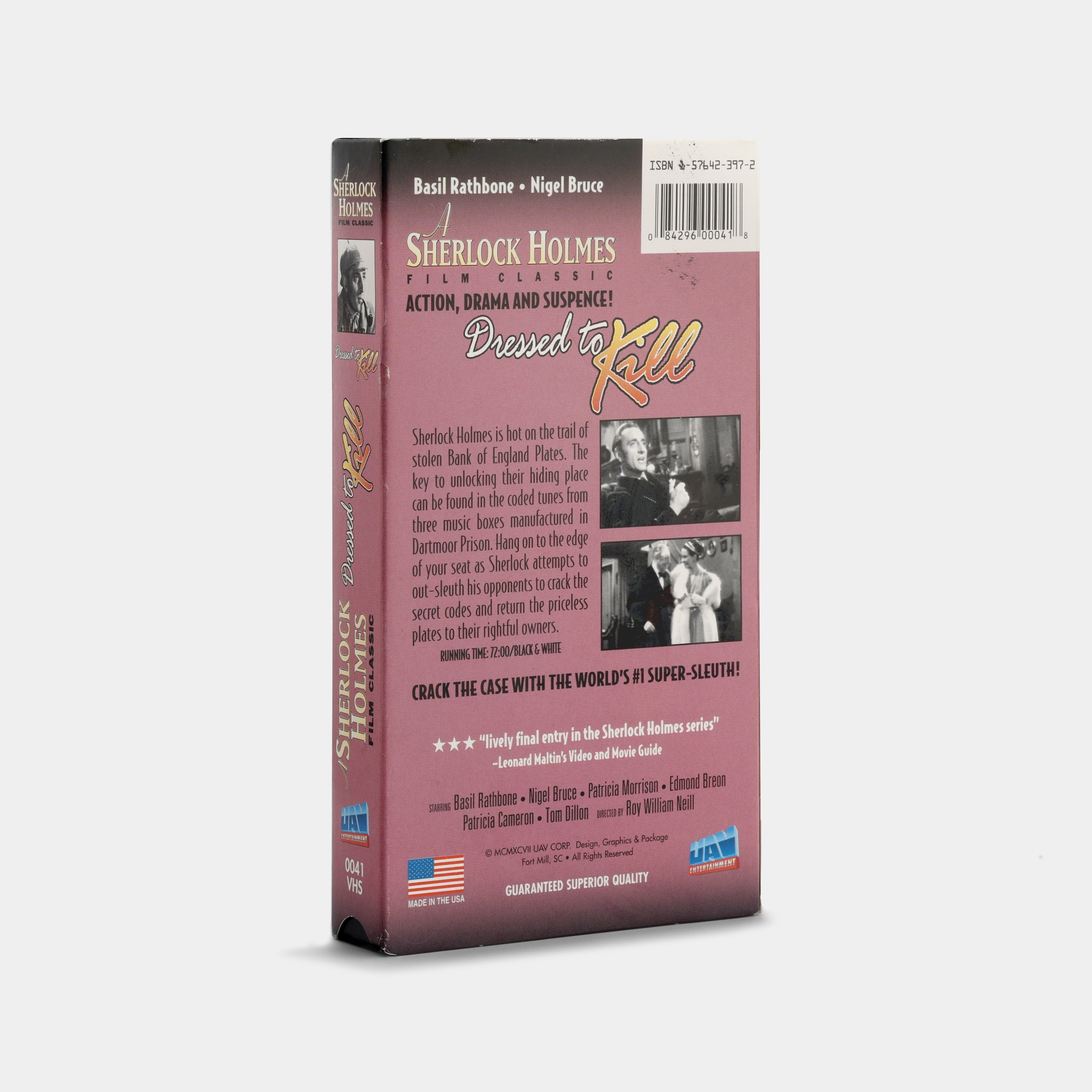 Dressed to Kill VHS Tape