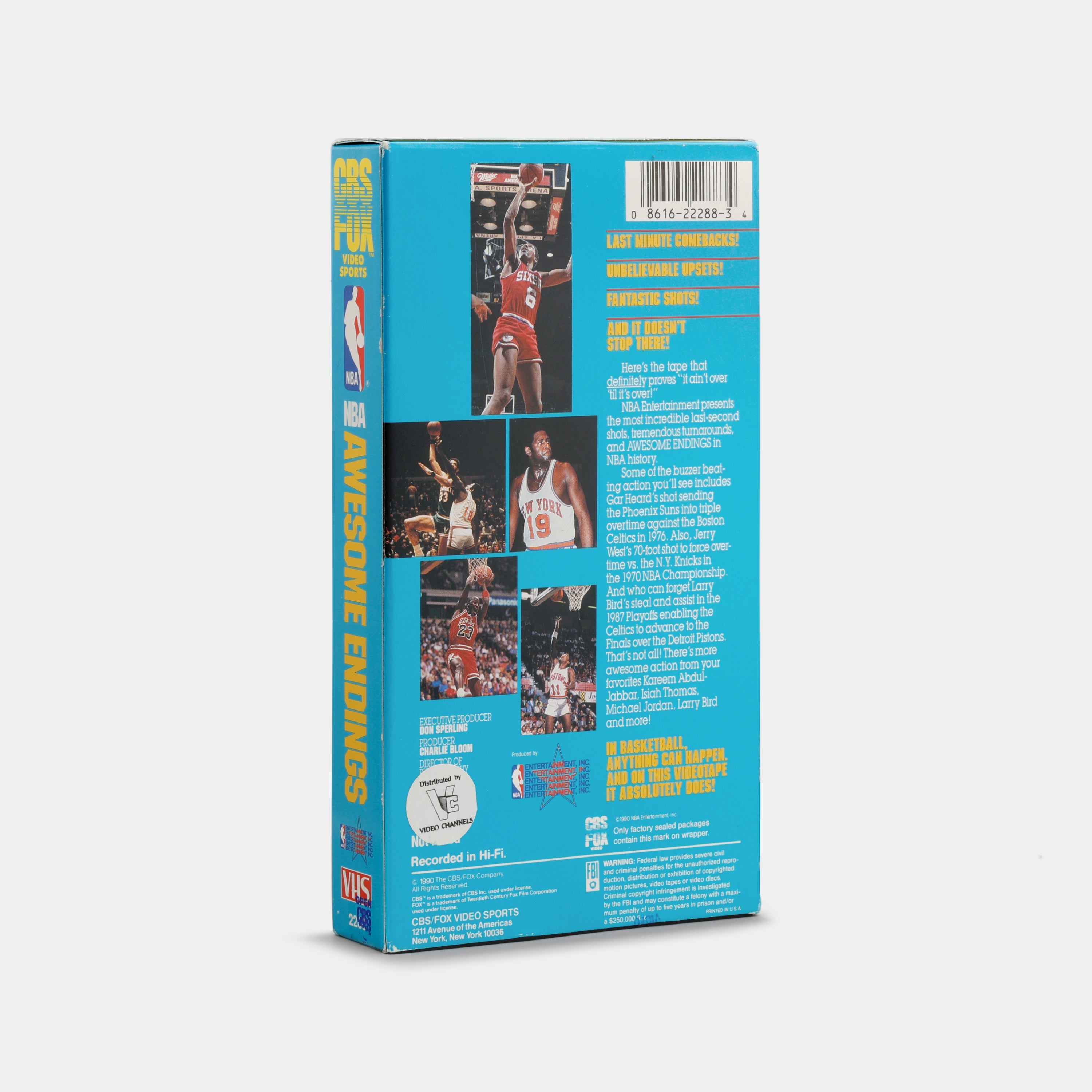 NBA Awesome Endings VHS Tape