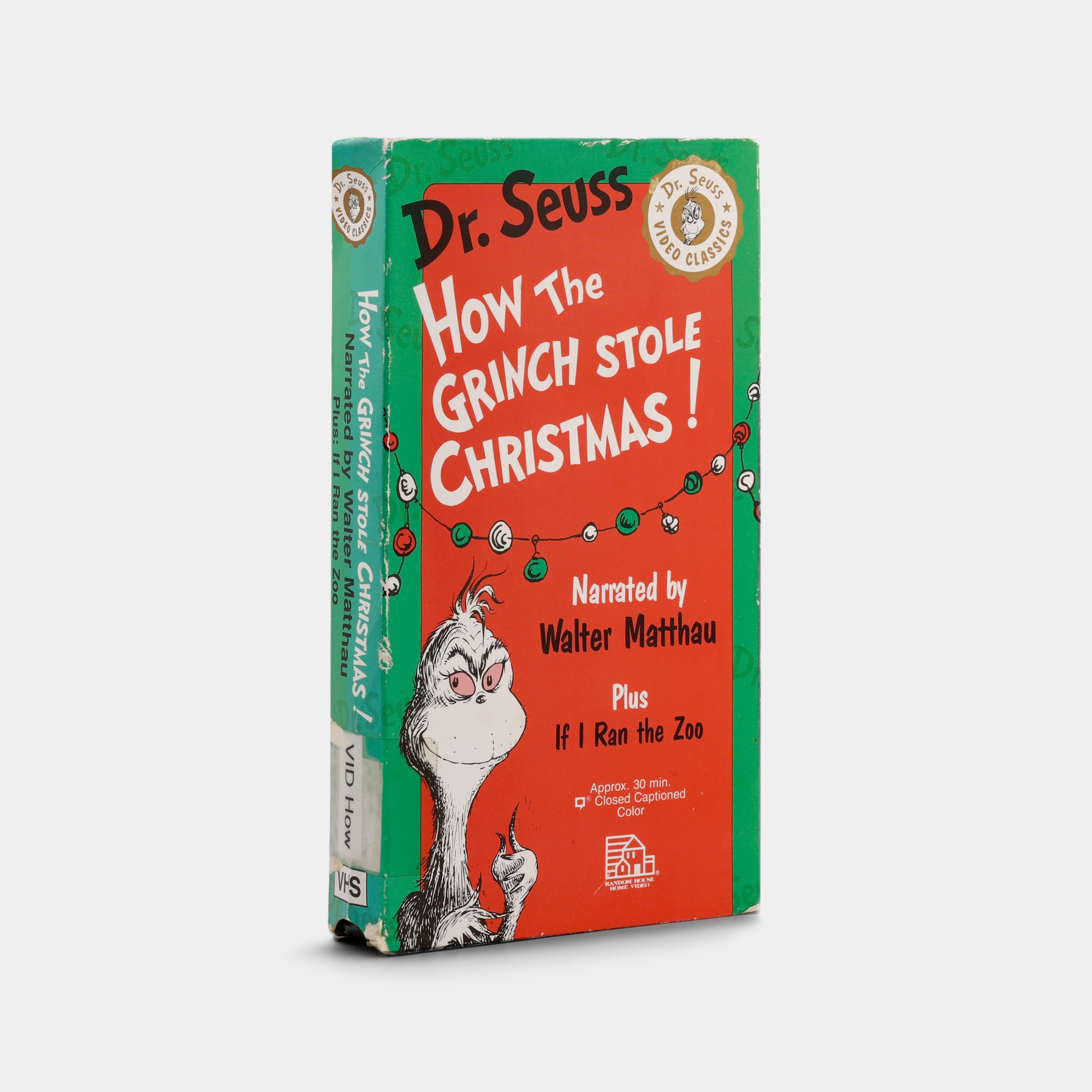 How the Grinch Stole Christmas! VHS Tape