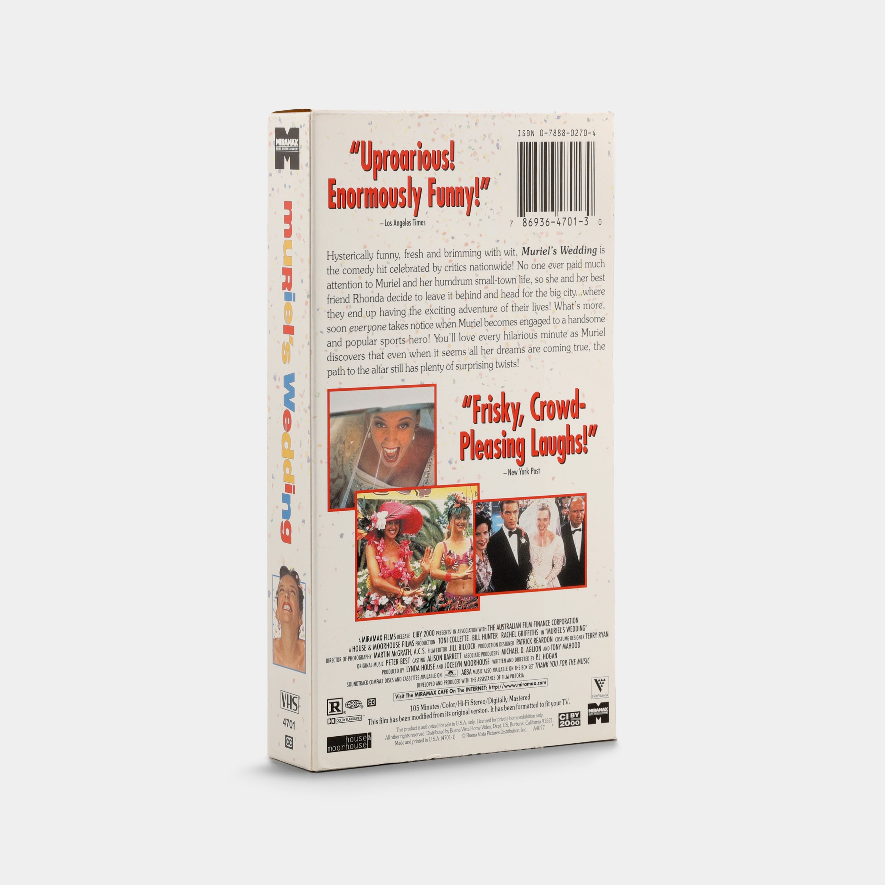 Muriel's Wedding VHS Tape