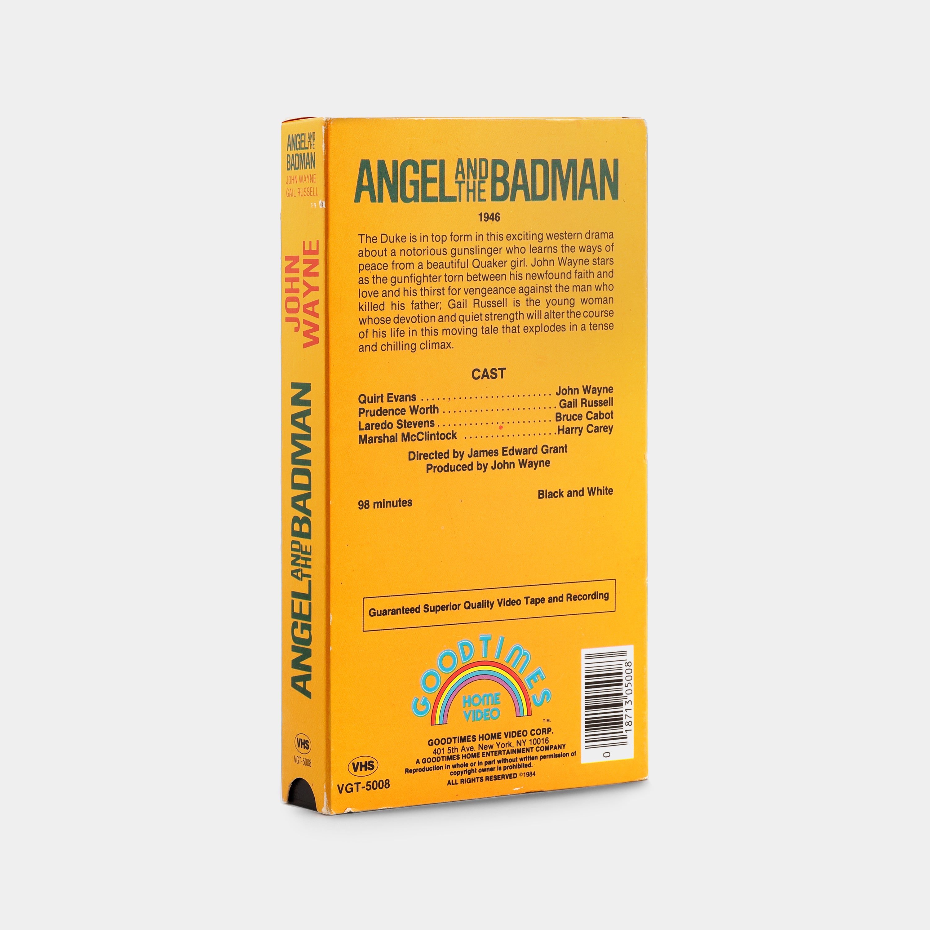 Angel and the Badman VHS Tape