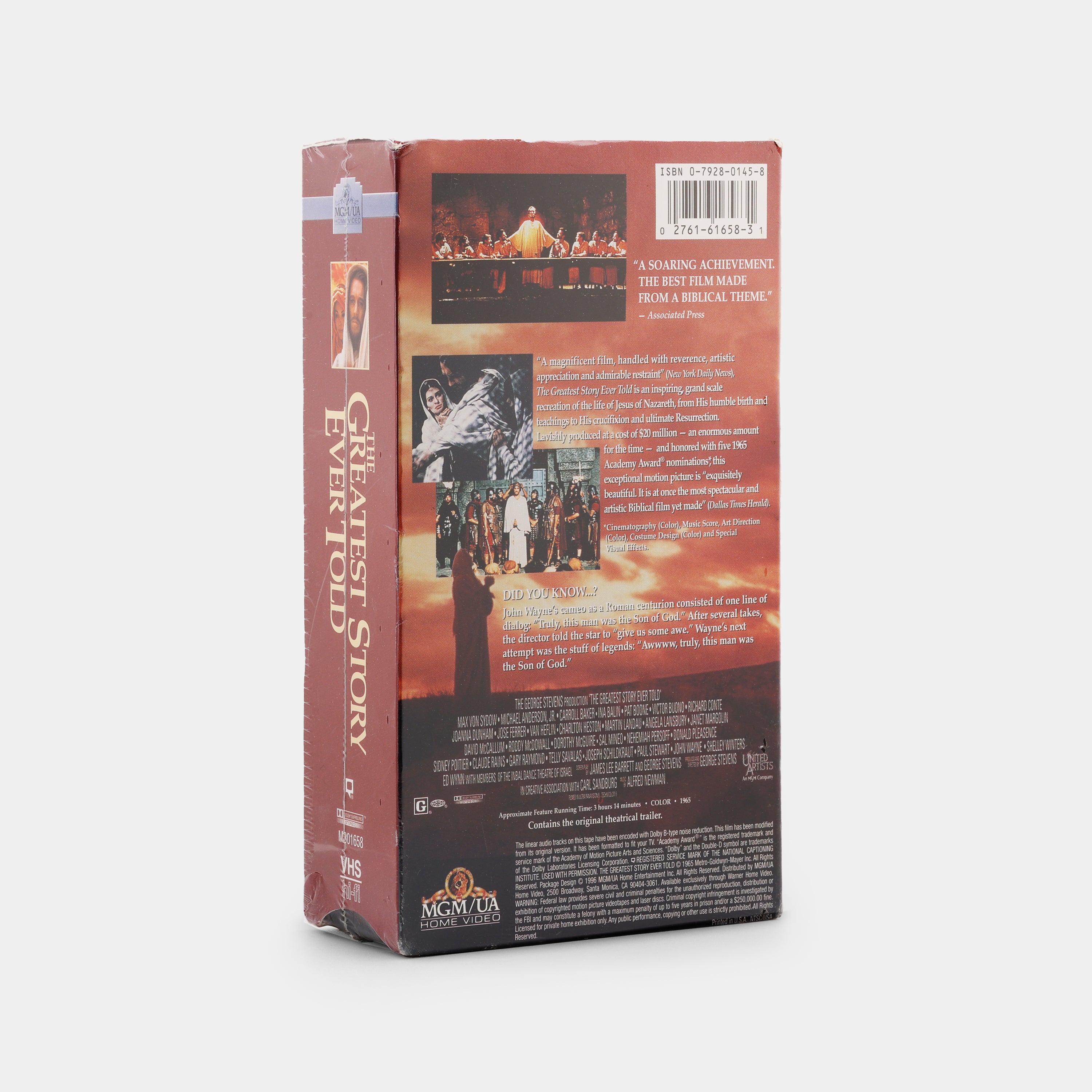 The Greatest Story Ever Told (Sealed) VHS Tape