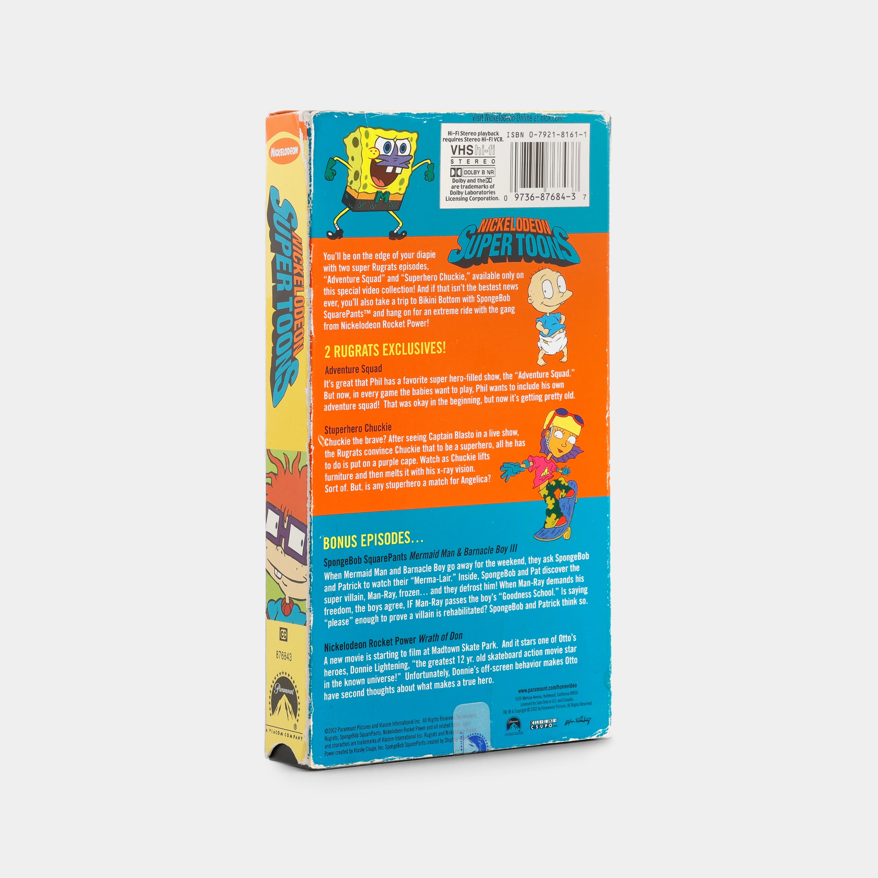 Nickelodeon Super Toons: 4 Heroic Tales VHS Tape