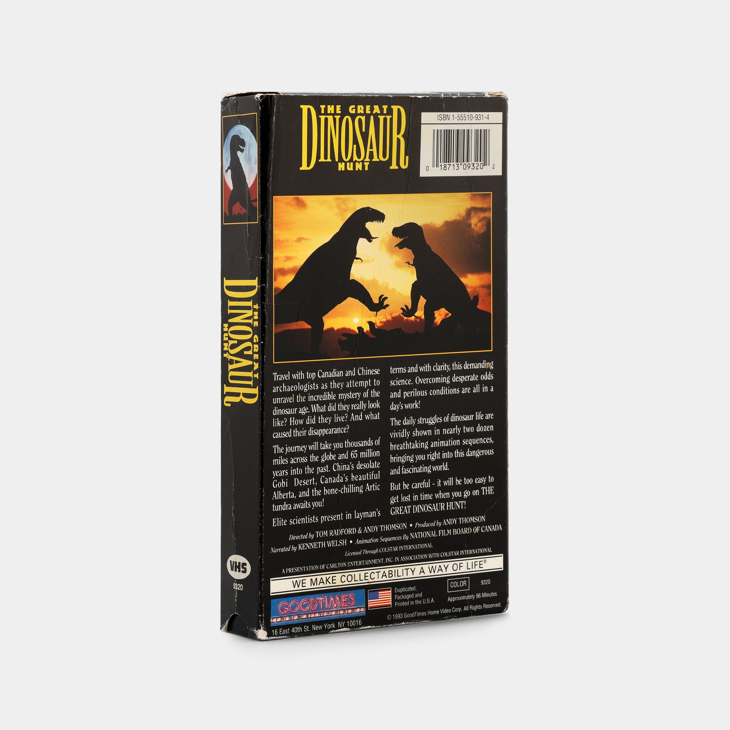 The Great Dinosaur Hunt VHS Tape