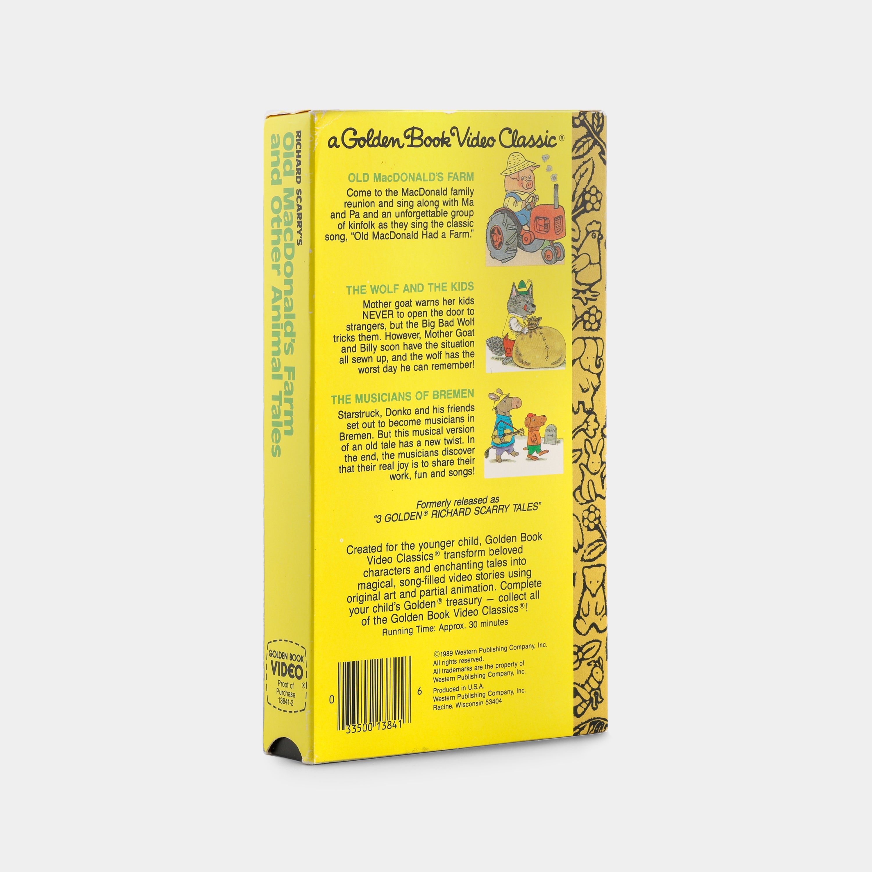 Old MacDonald's Farm and Other Animal Tales VHS Tape