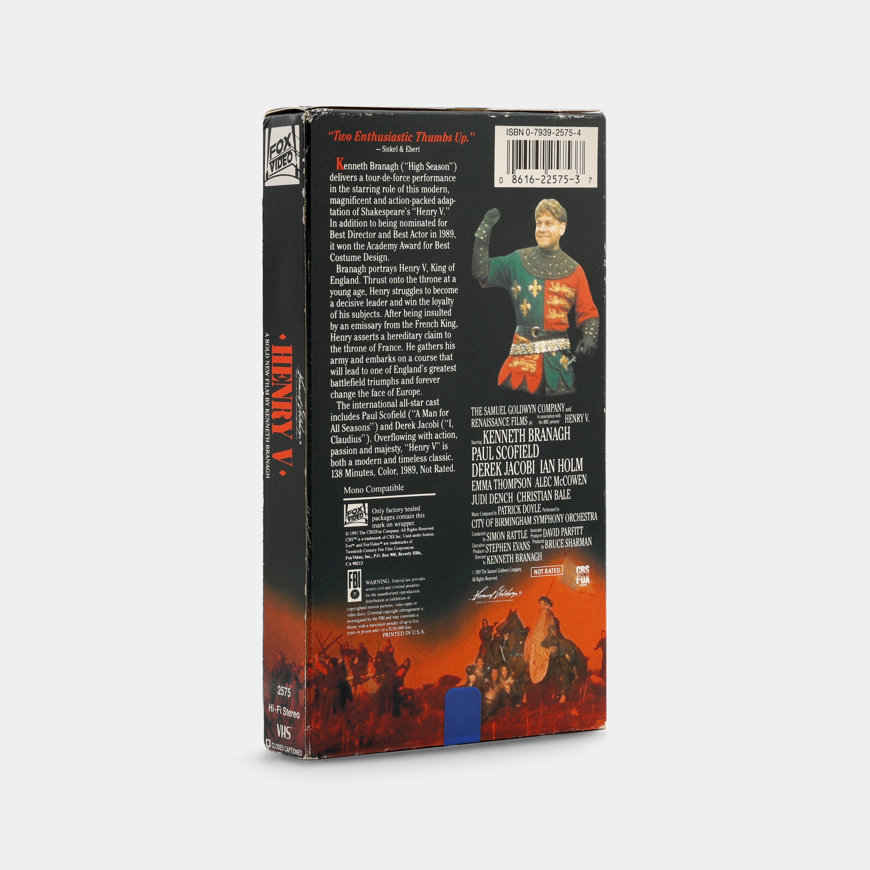 Henry V VHS Tape