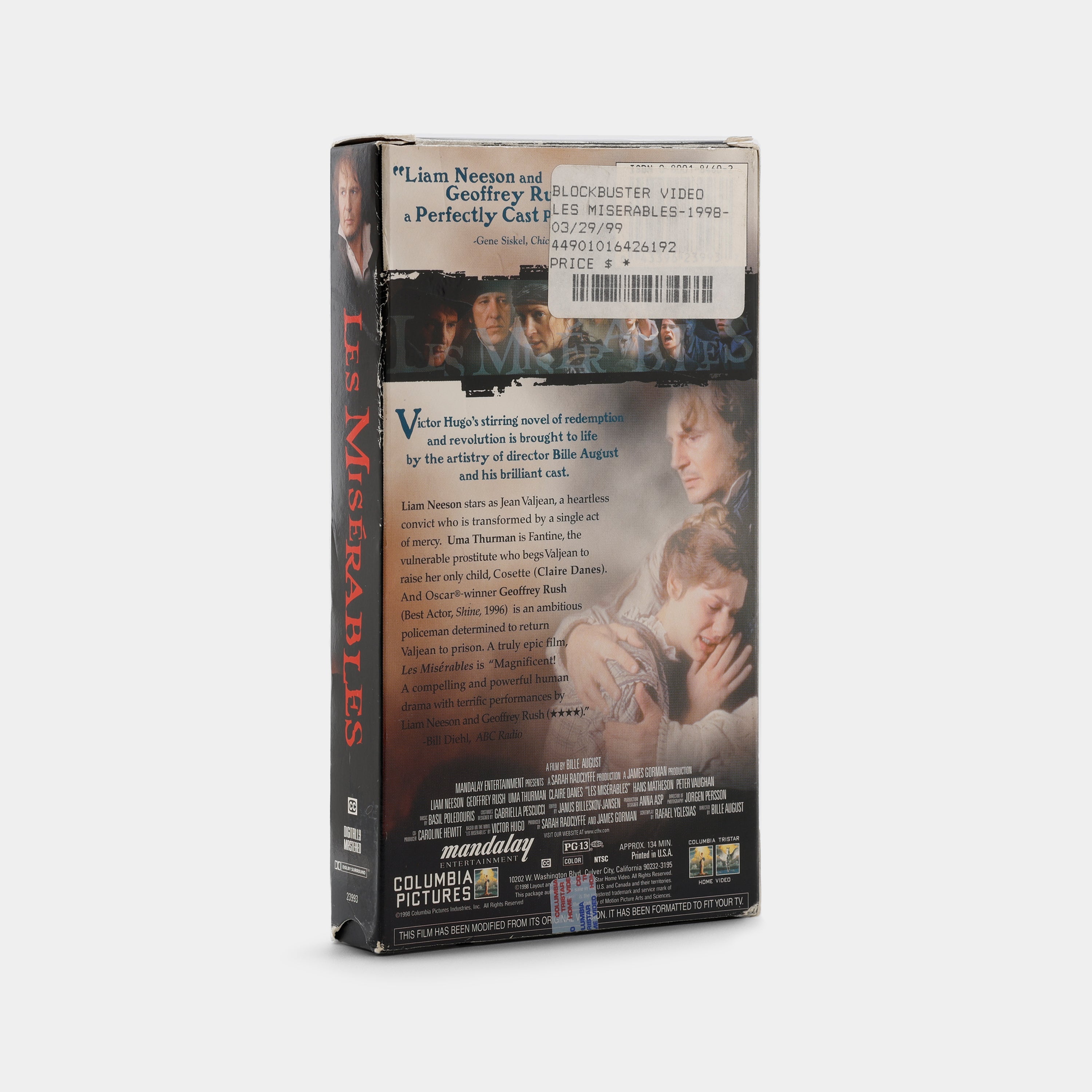 Les Misérables VHS Tape