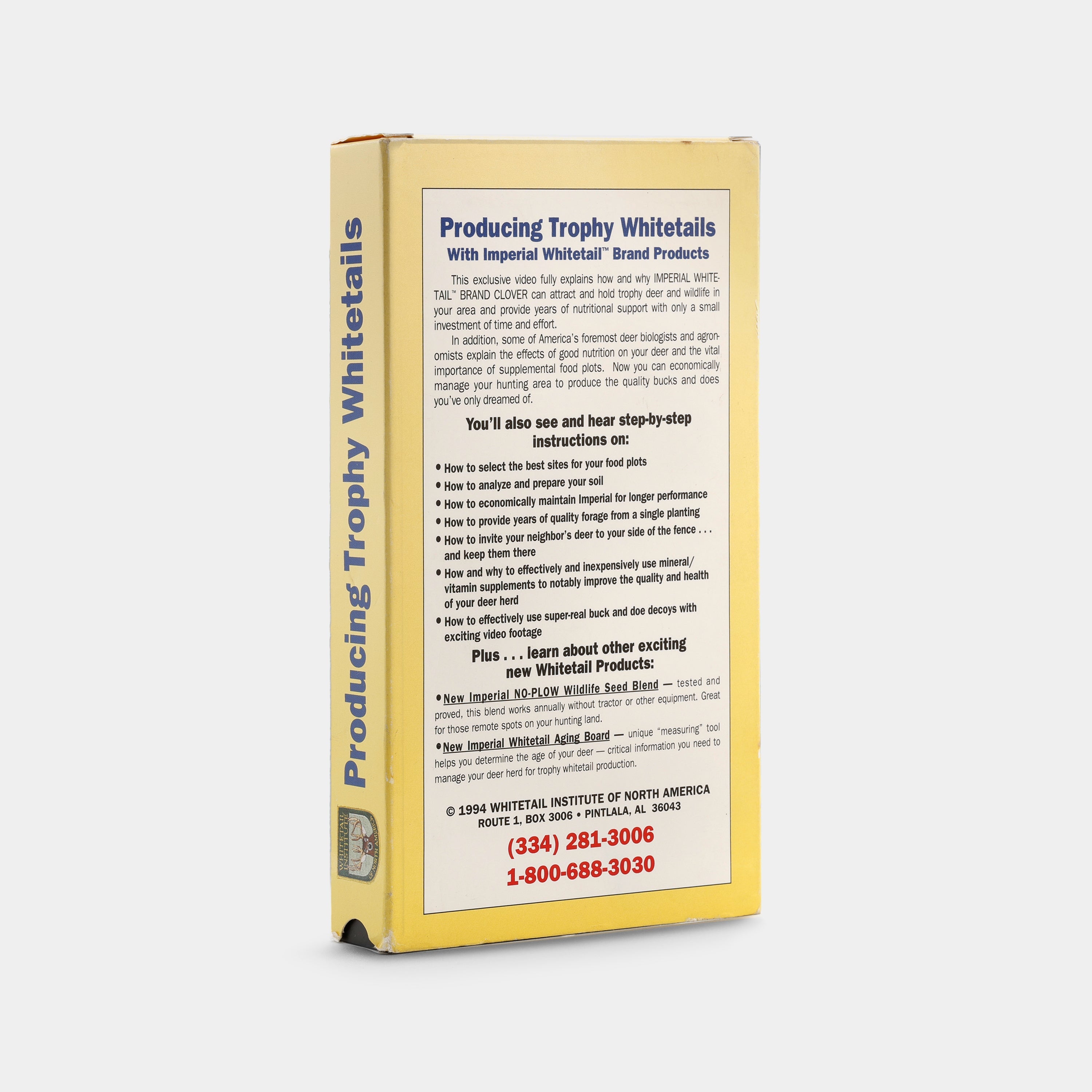 Producing Trophy Whitetails VHS Tape