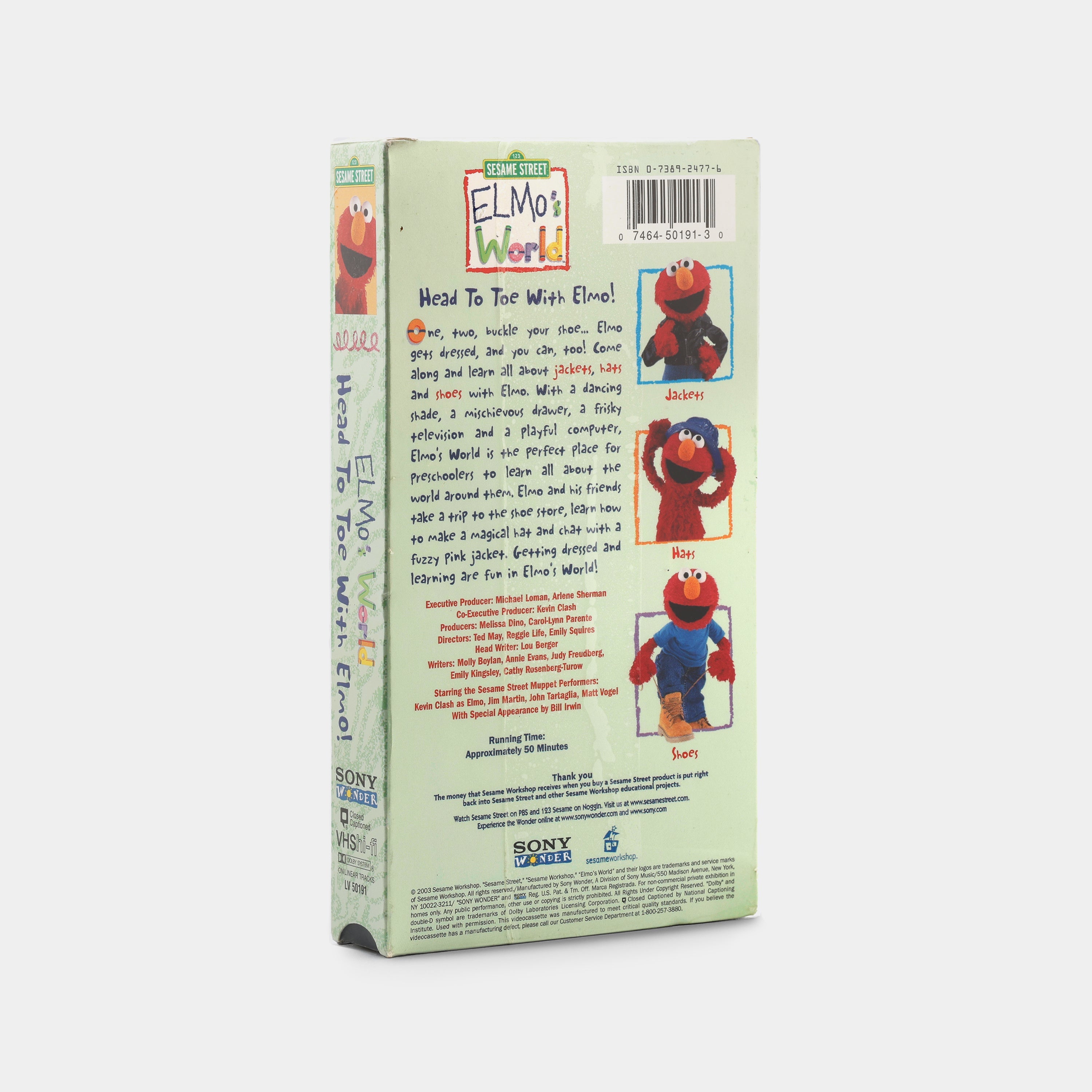 Head to Toe with Elmo (Sealed) VHS Tape