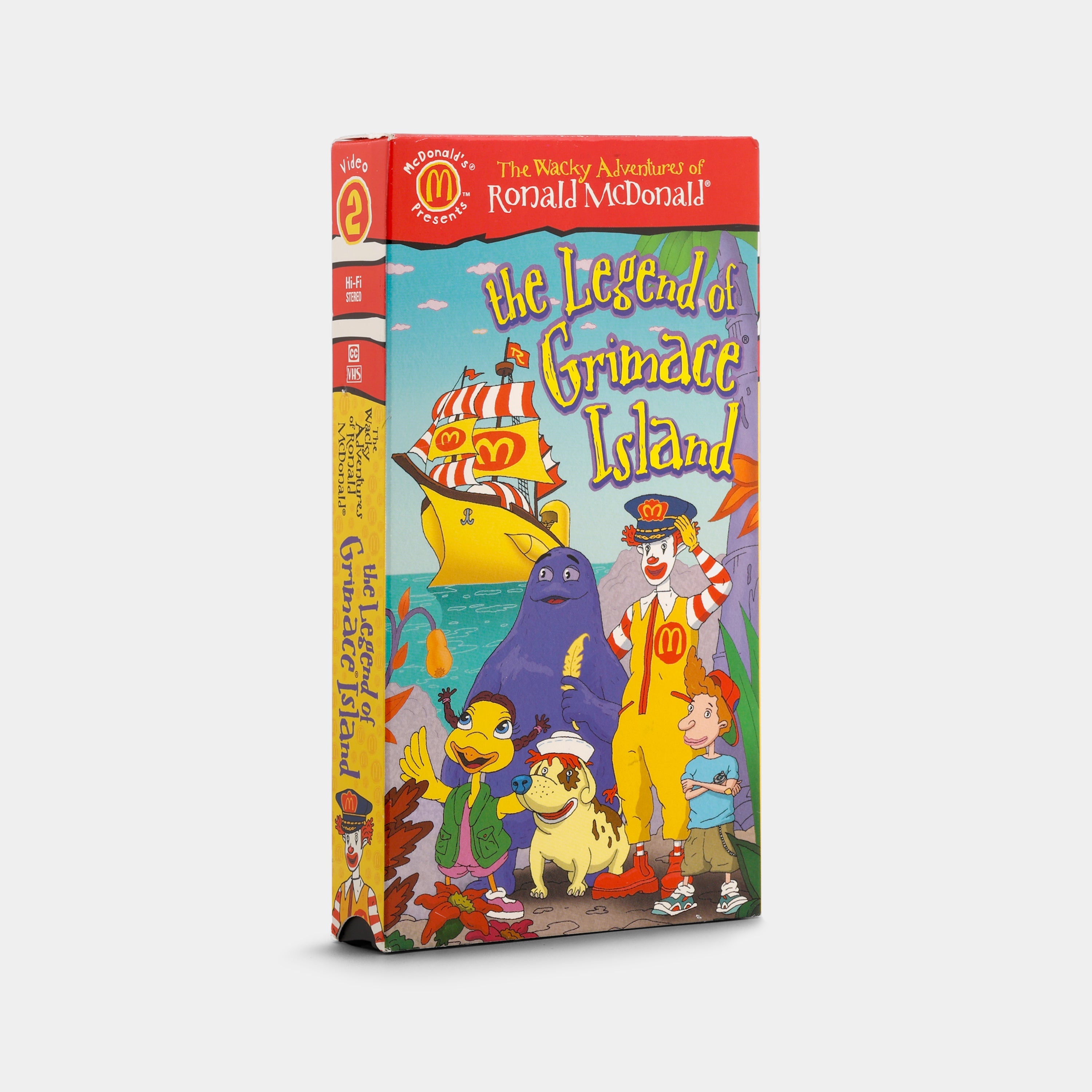 The Wacky Adventures of Ronald McDonald: The Legend of Grimace Island VHS Tape
