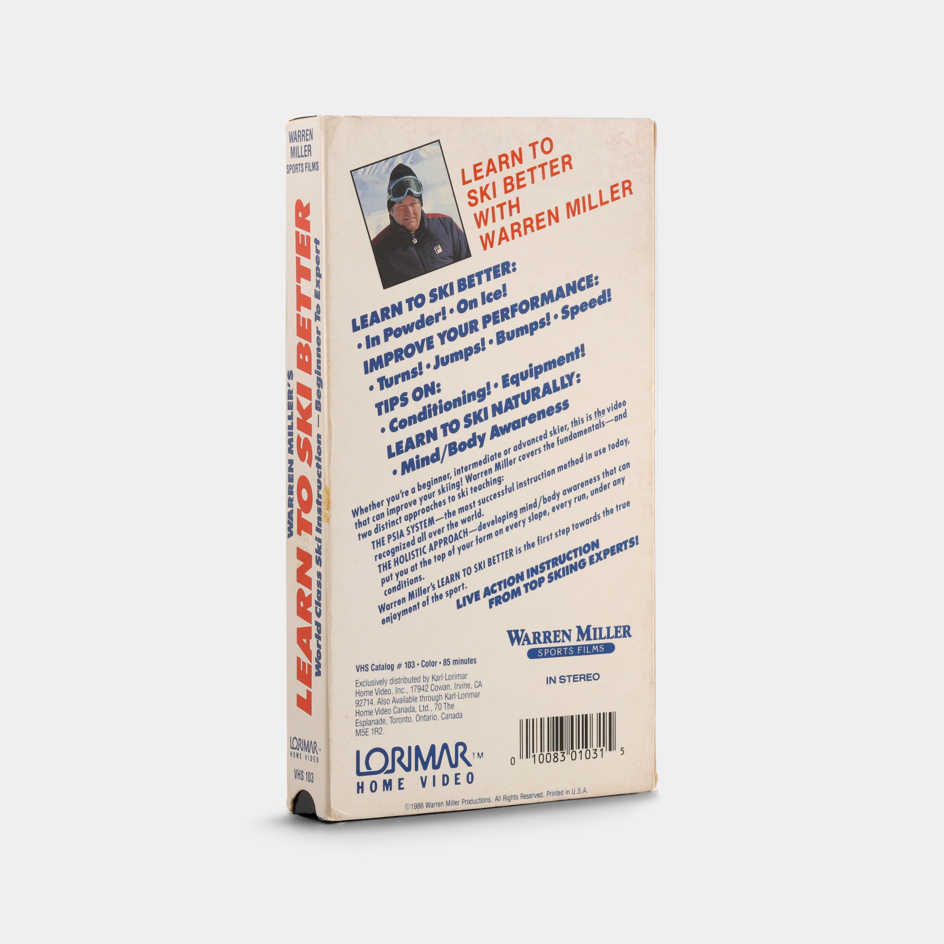 Warren Miller's Learn to Ski Better VHS Tape