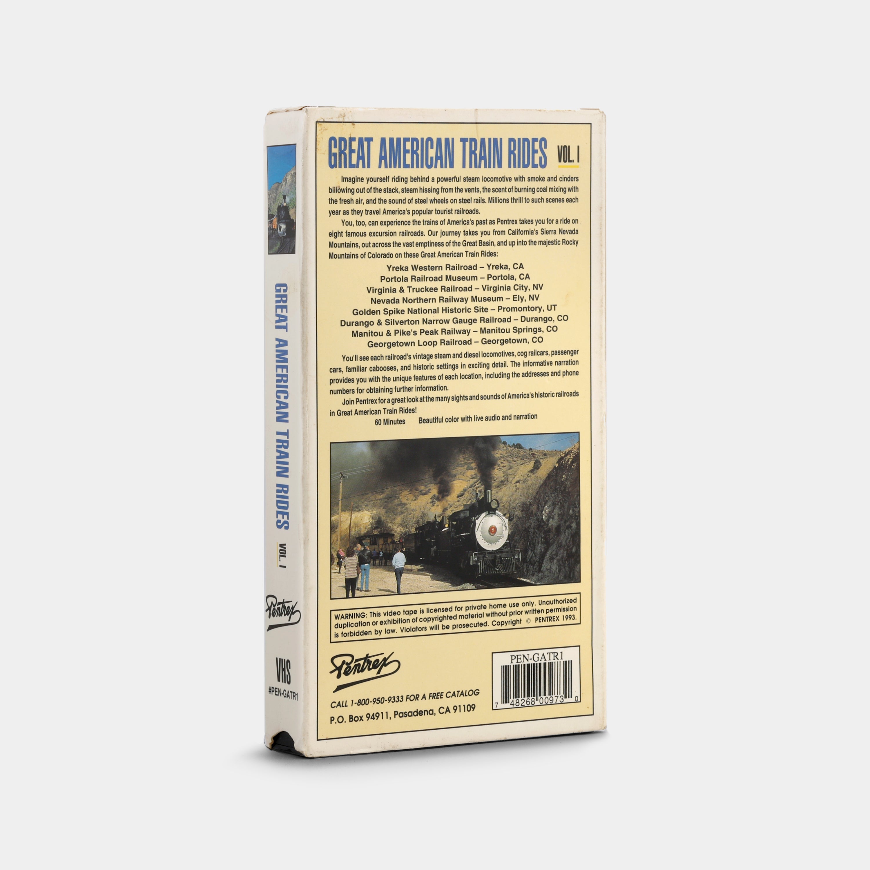 Great American Train Rides: Volume I VHS Tape