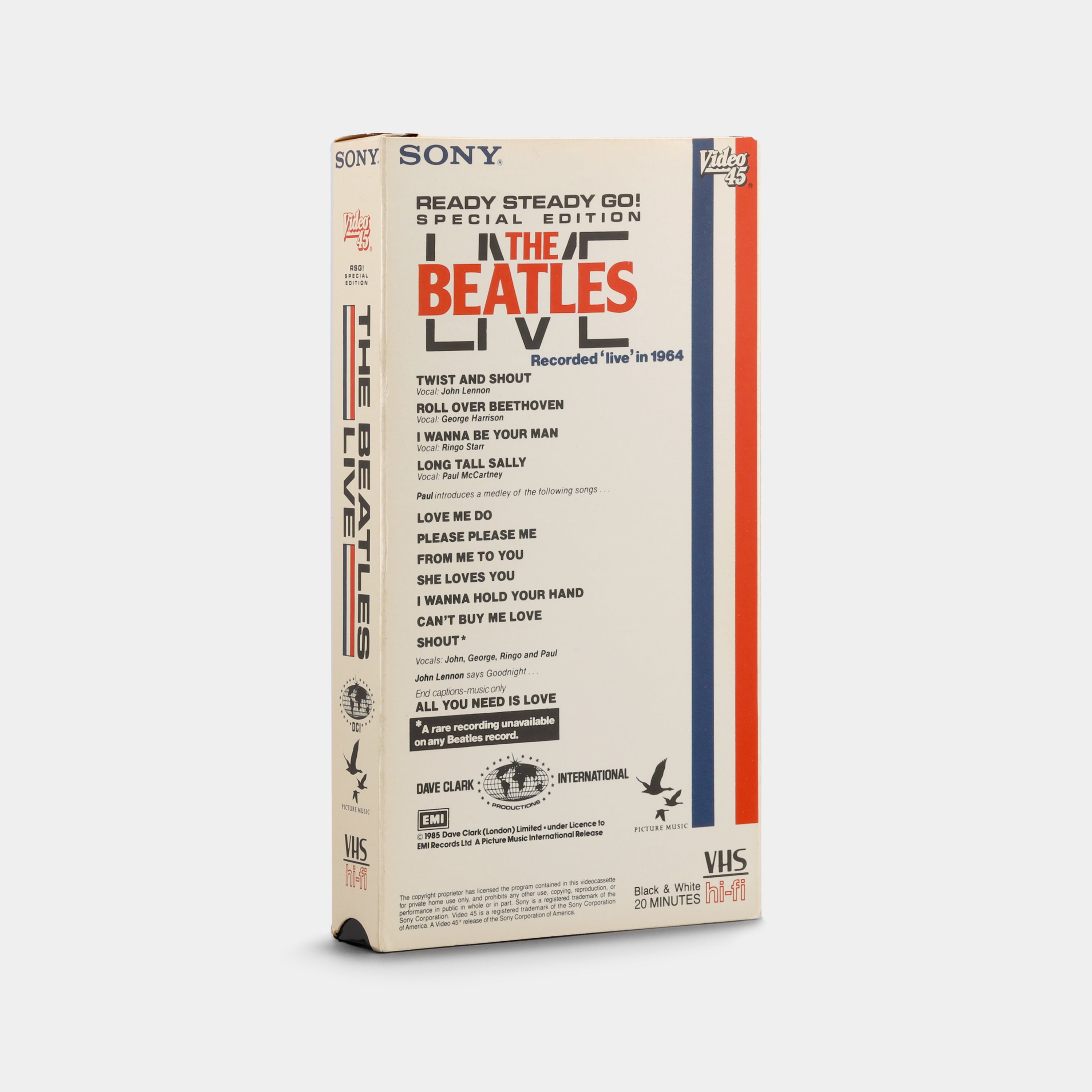 Ready Steady Go! The Beatles Live VHS Tape