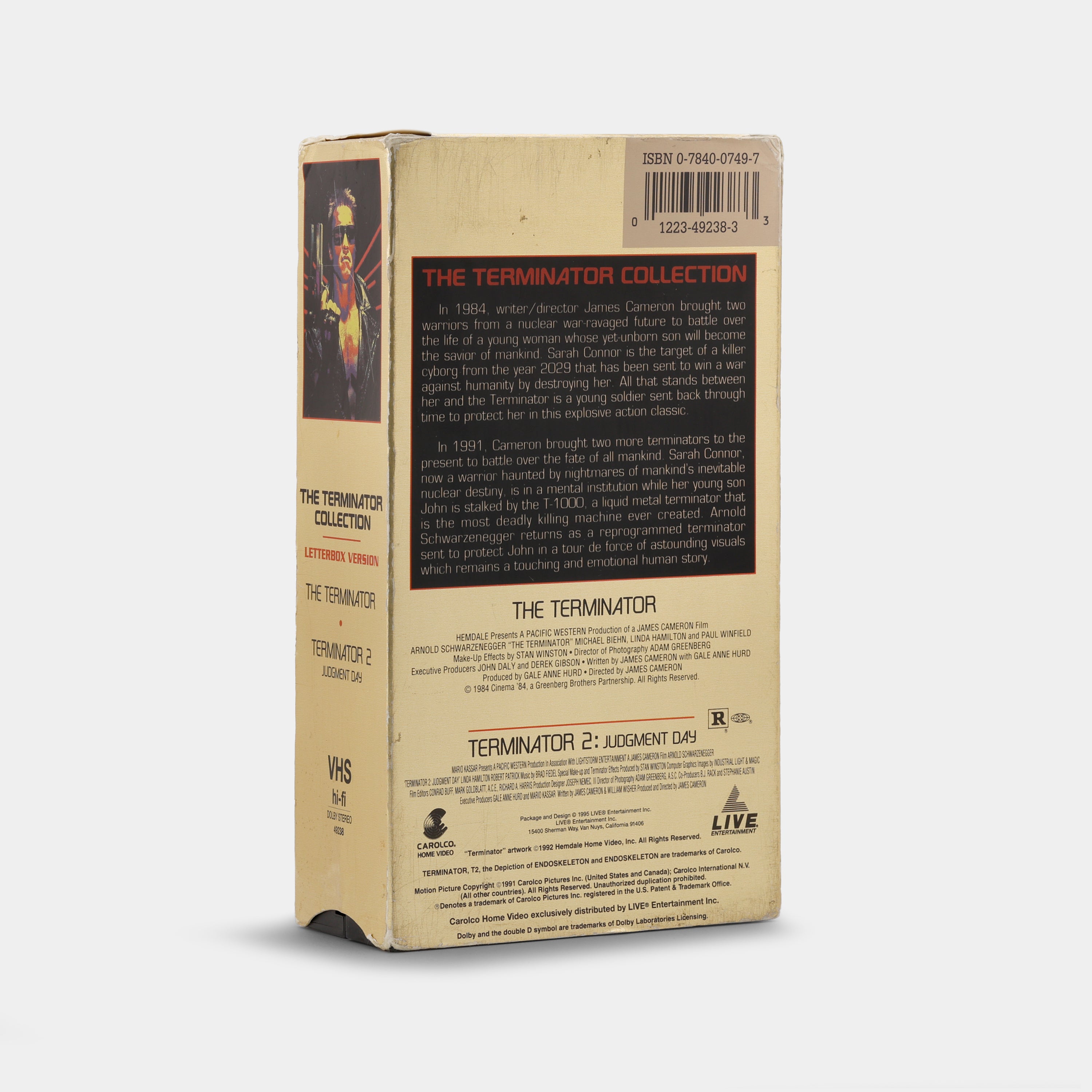 The Terminator 2-Movie Collection: Terminator & The Terminator 2: Judgement Day (Letterbox Version) VHS Tape