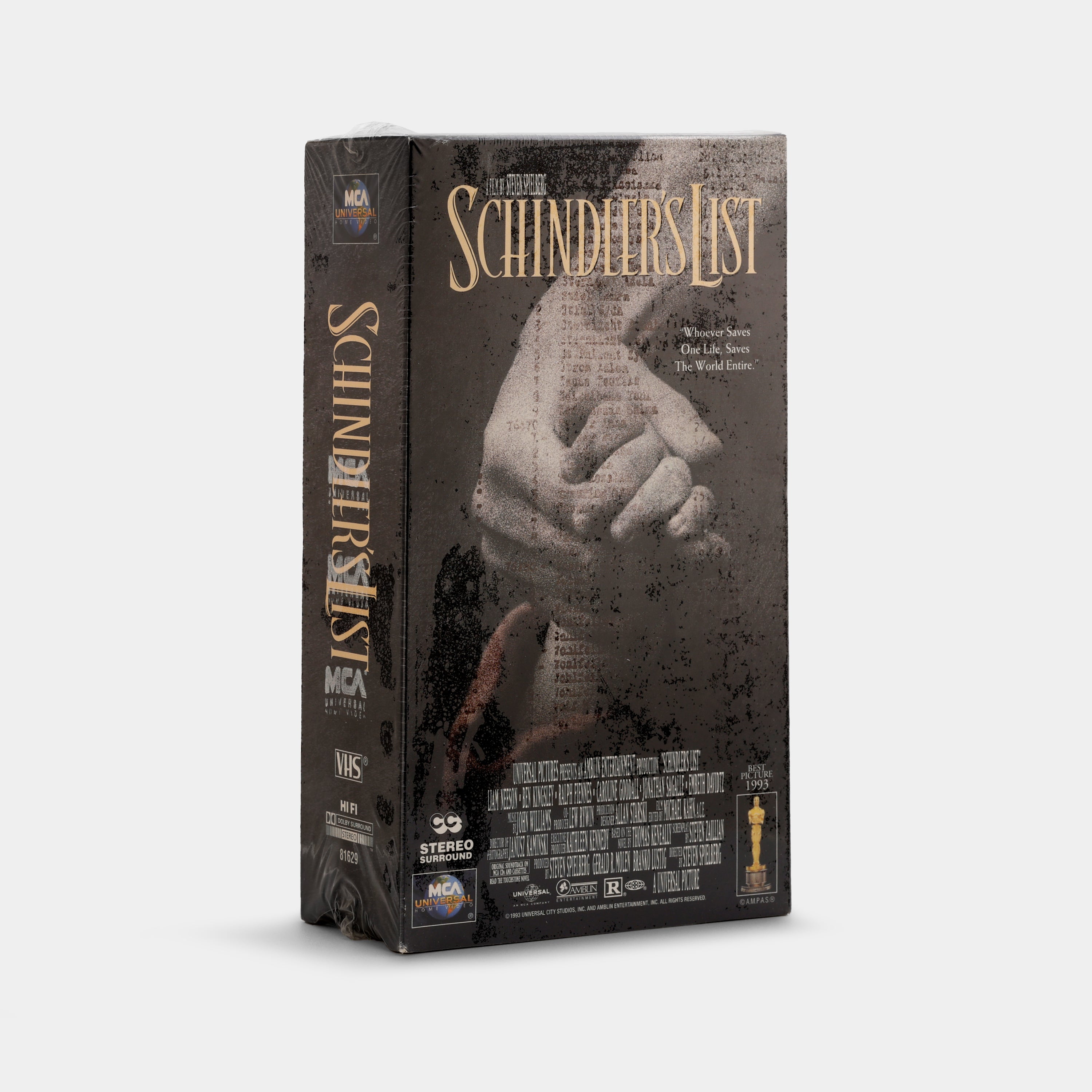 Schindler's List (Sealed) VHS Tape