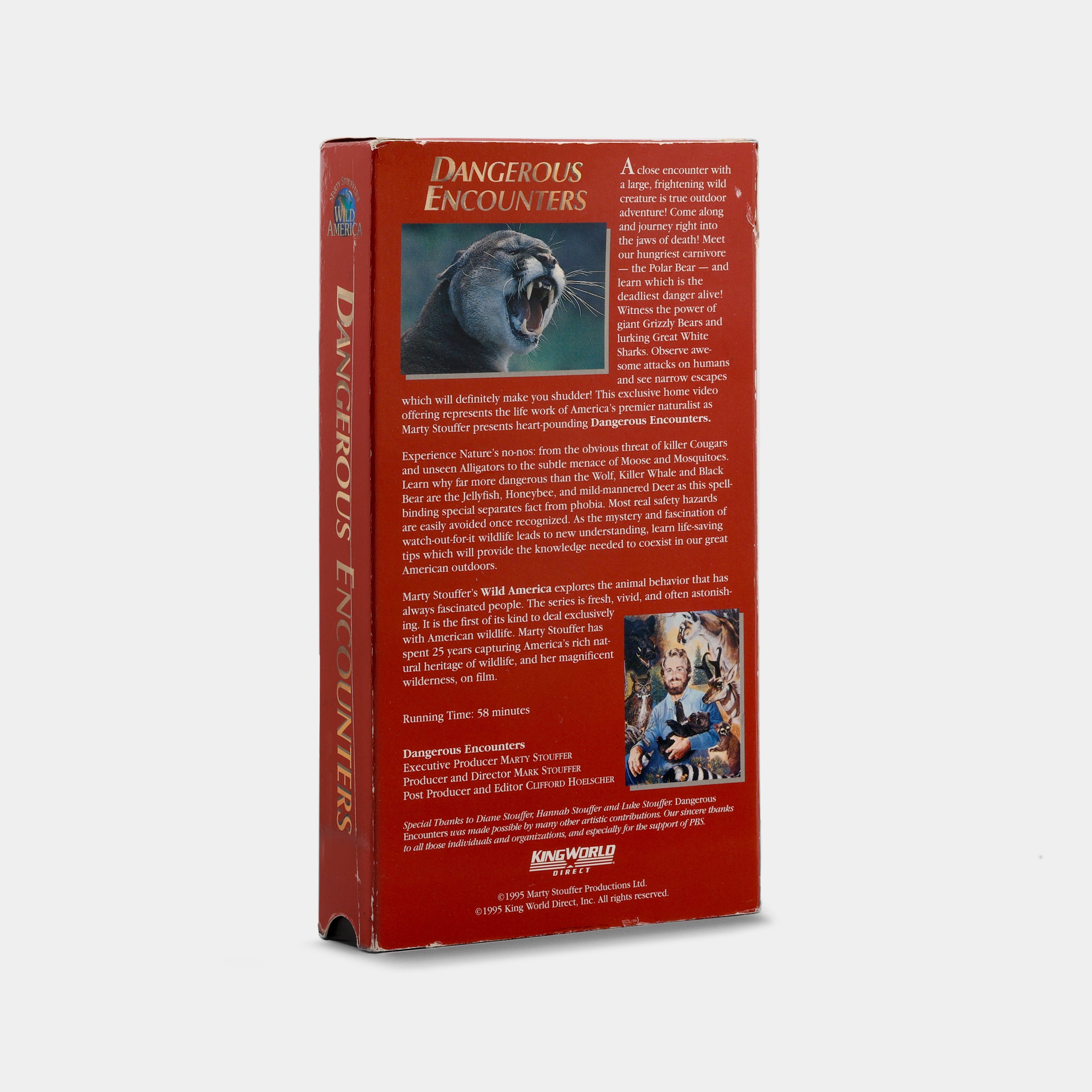 Marty Stouffer''s Wild America: Dangerous Encounters VHS Tape