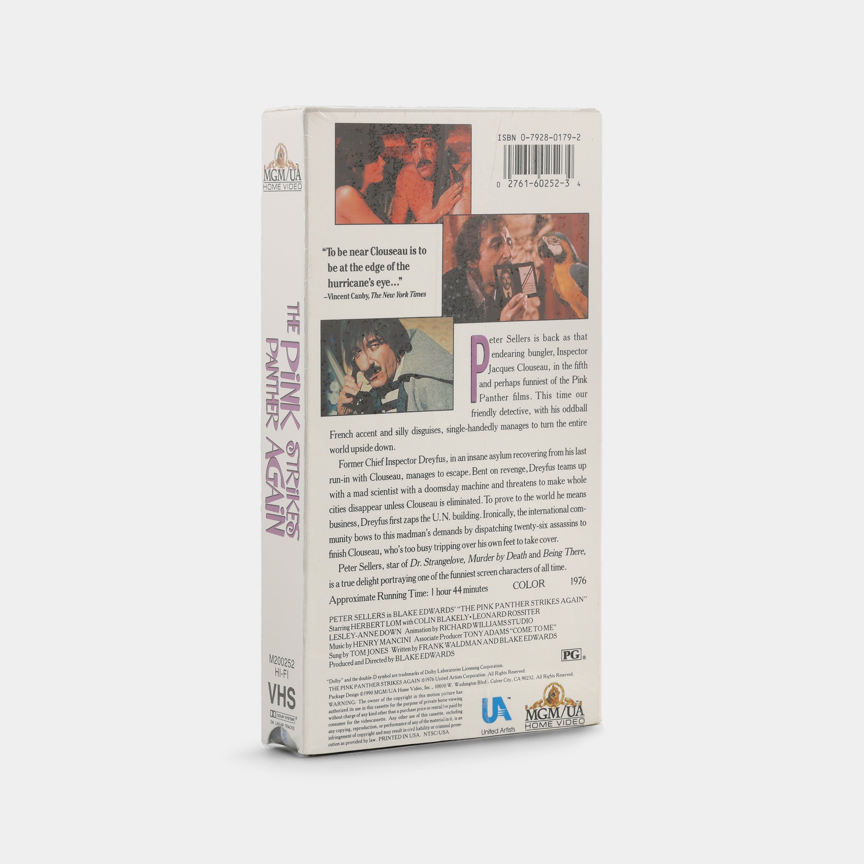 The Pink Panther Strikes Again (Sealed) VHS Tape
