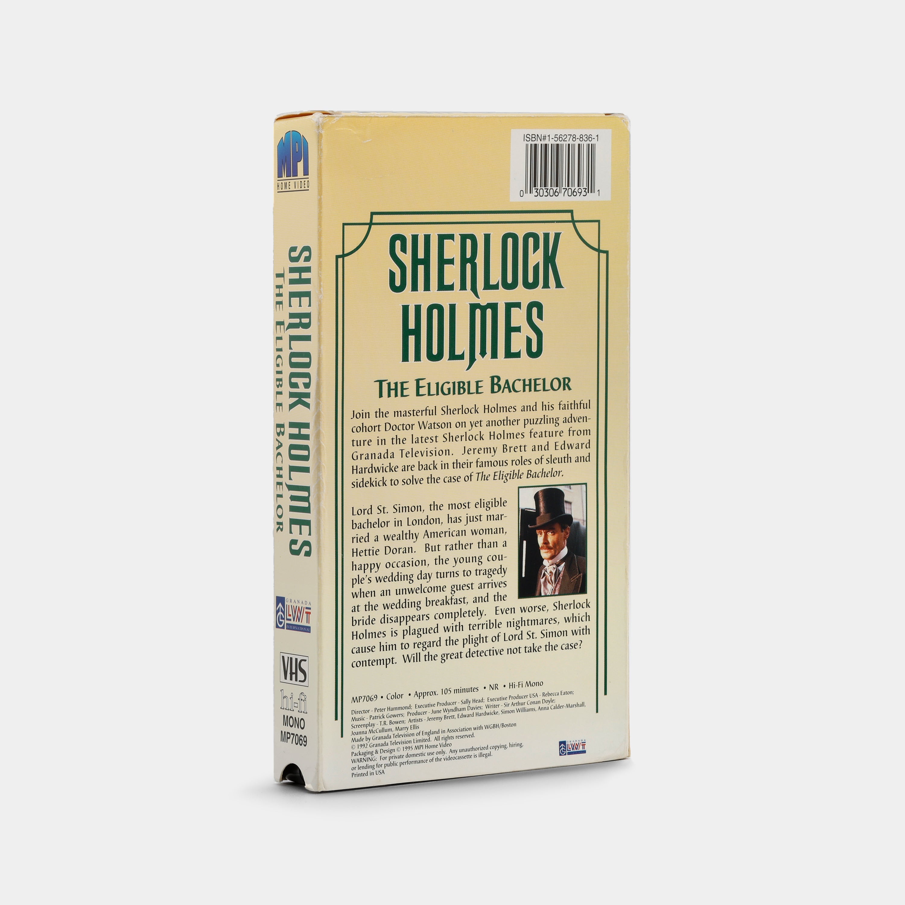 Sherlock Holmes: The Eligible Bachelor VHS Tape