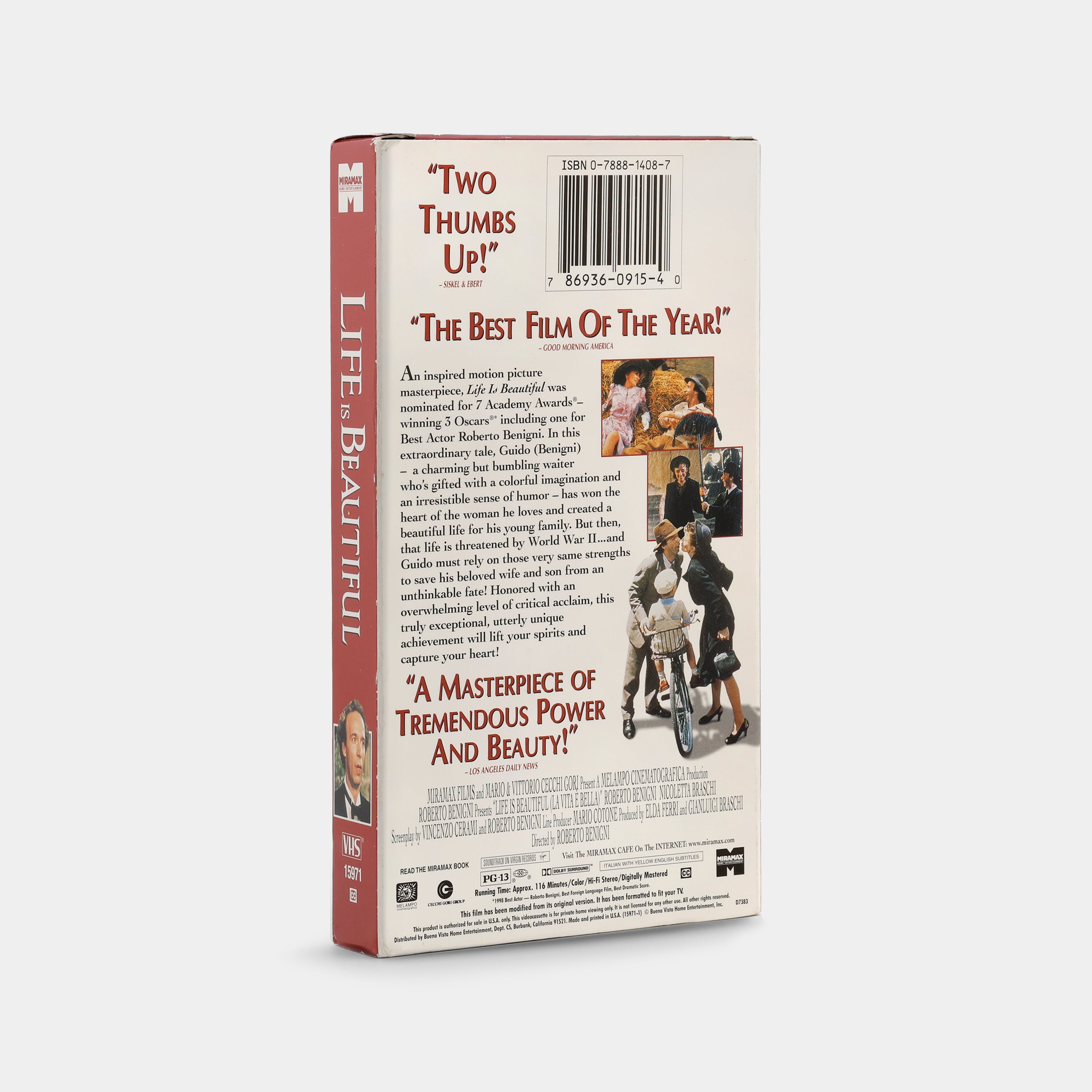 Life Is Beautiful VHS Tape