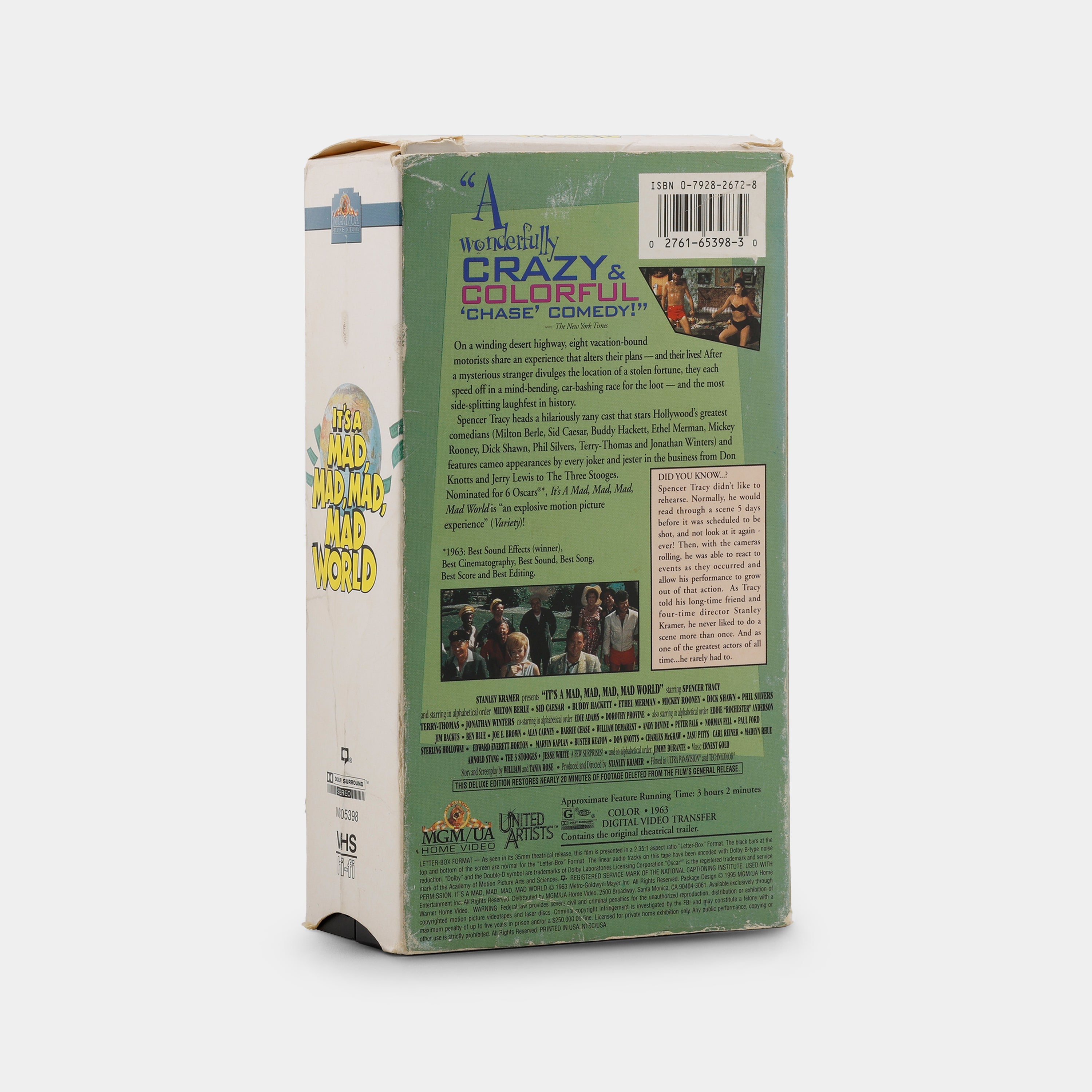 It's a Mad, Mad, Mad, Mad World (Deluxe Letterbox Edition) VHS Tape