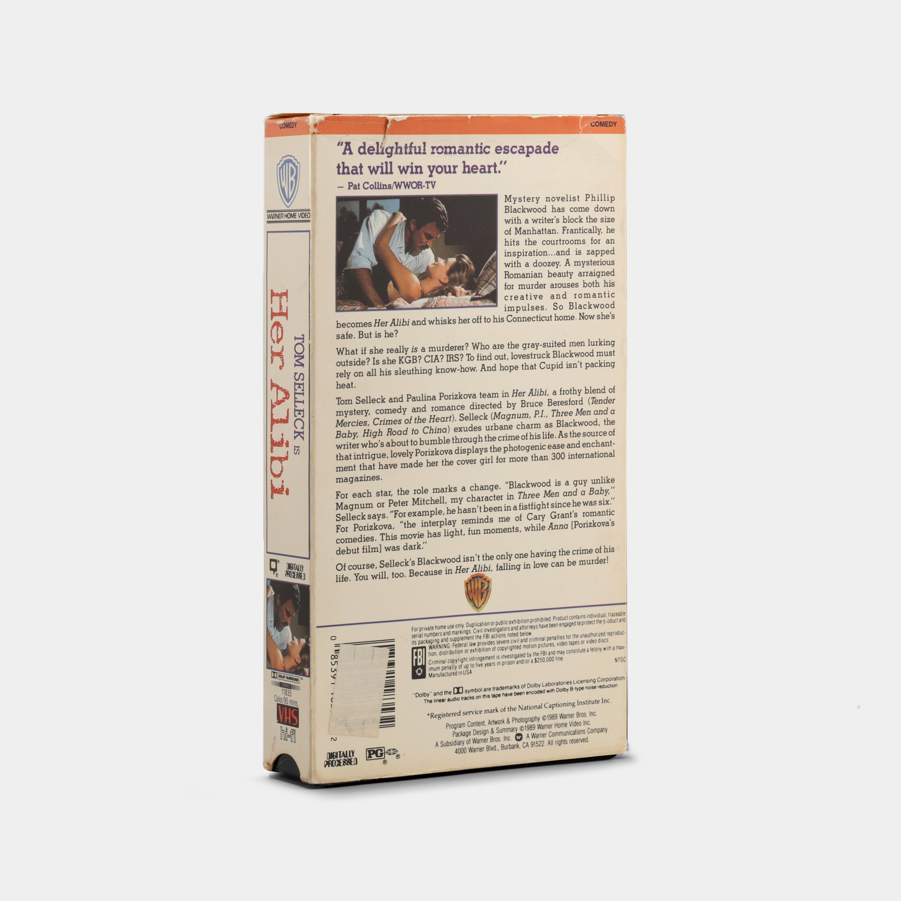 Her Alibi VHS Tape