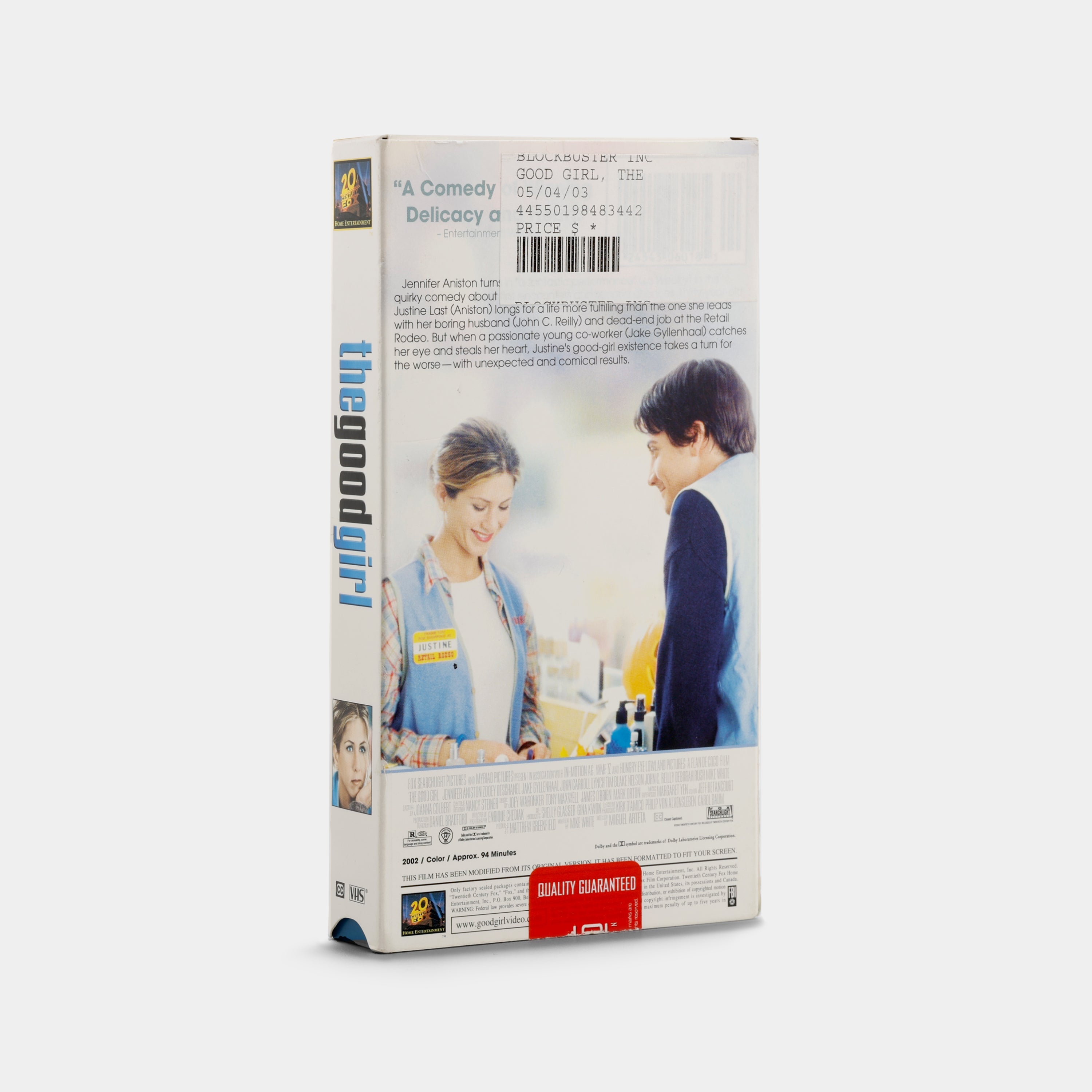 The Good Girl VHS Tape