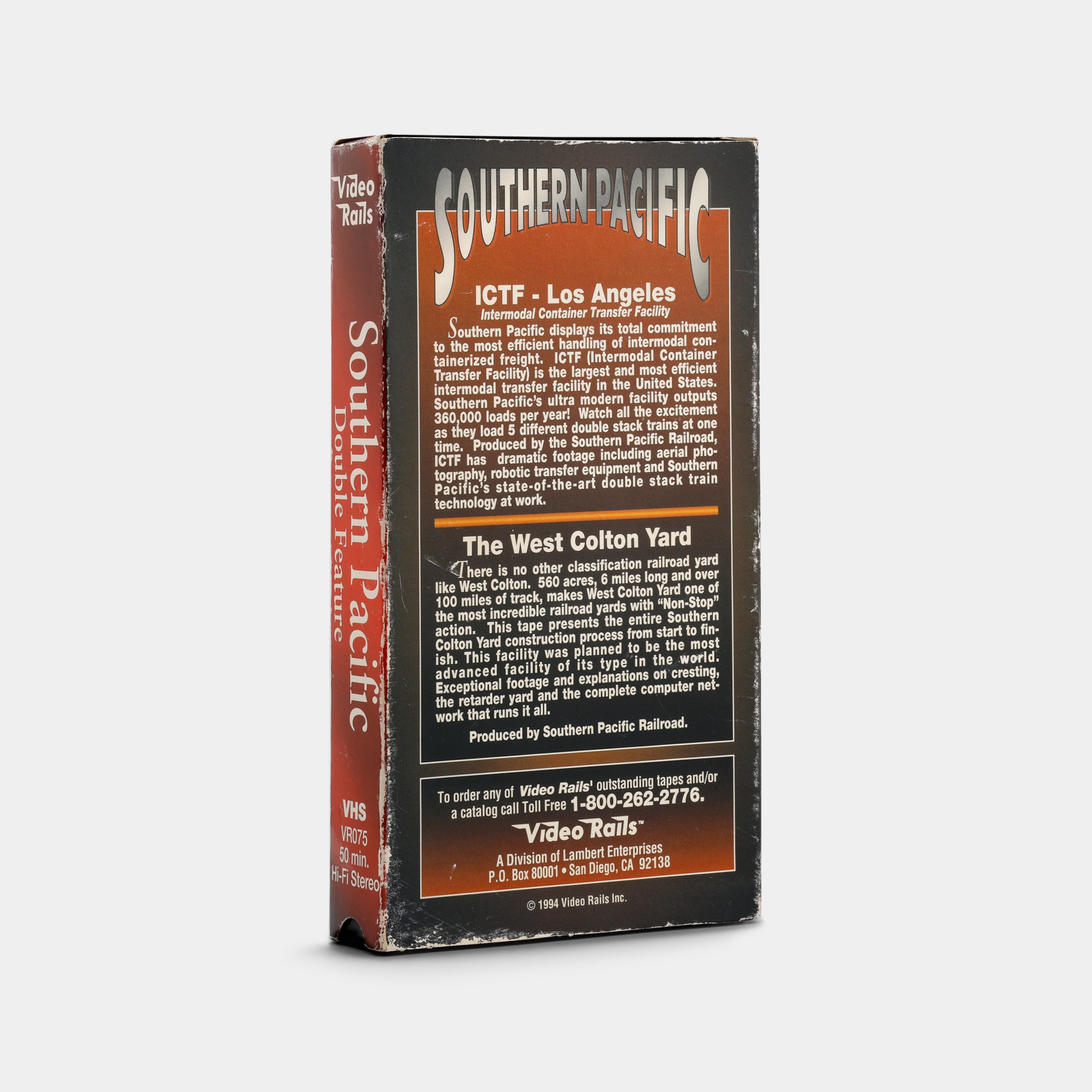 Southern Pacific Double Feature – ICTF Los Angeles / The West Colton Yard VHS Tape