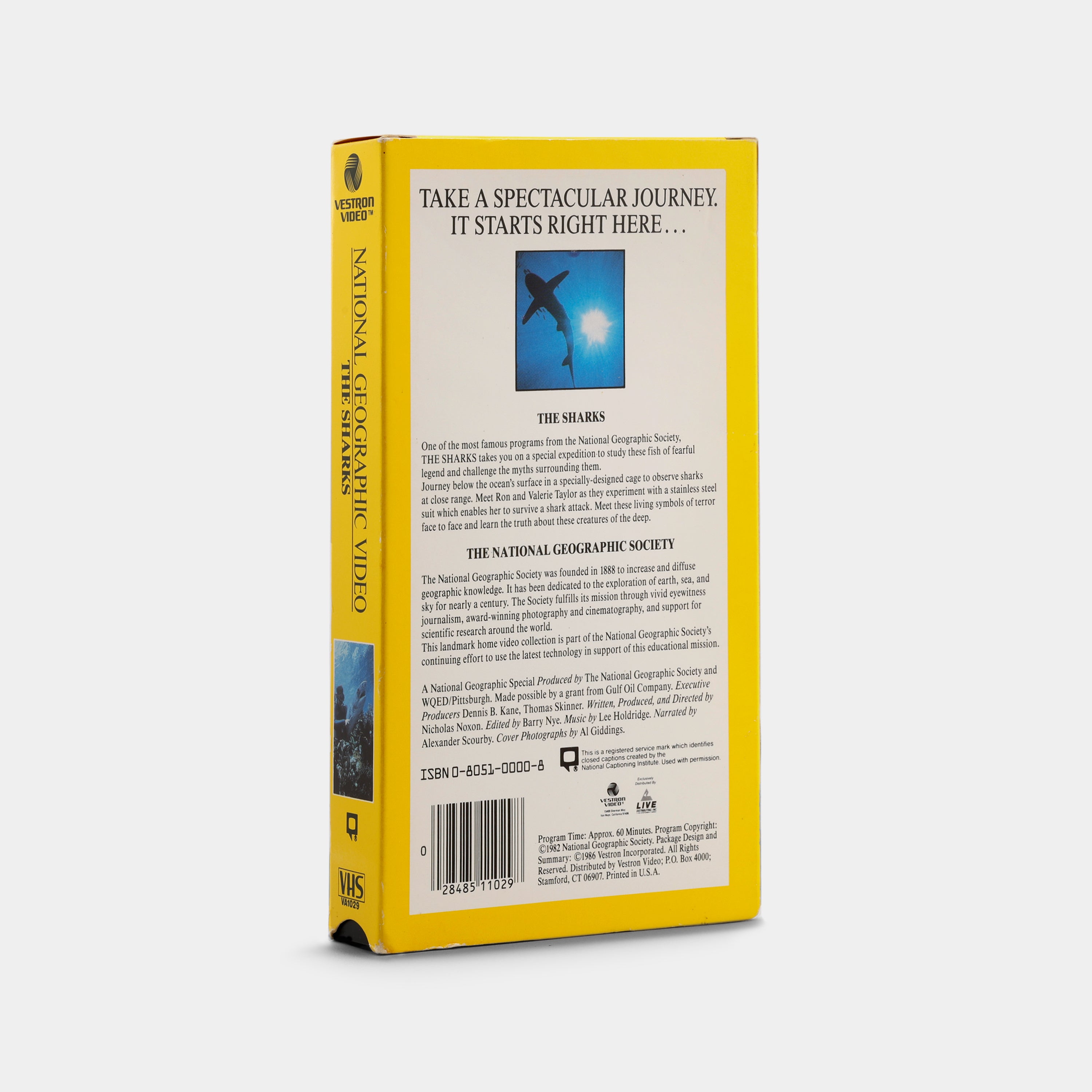 National Geographic Video: Sharks VHS Tape