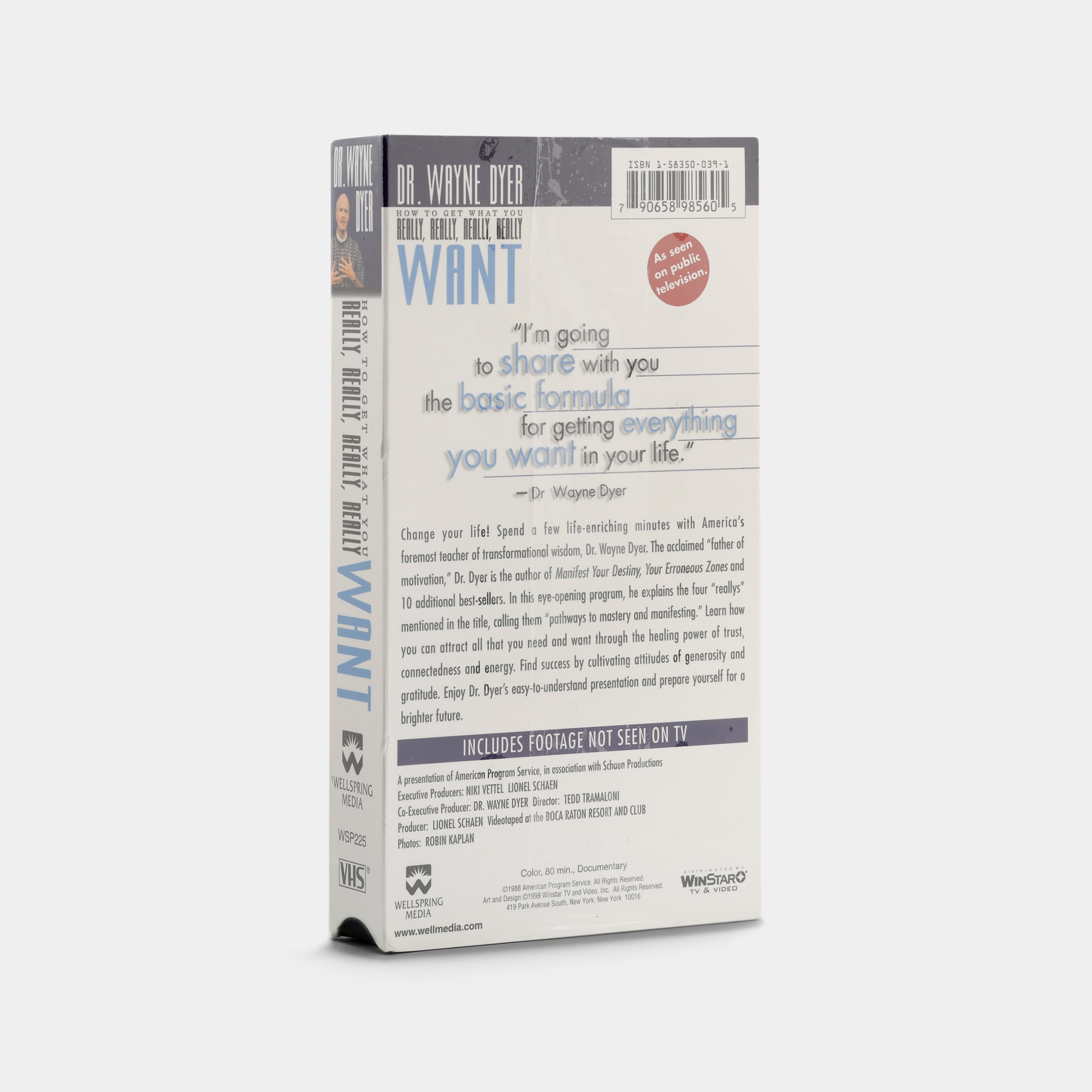 Dr. Wayne Dyer: How to Get What You Really, Really, Really, Really Want (Sealed) VHS Tape