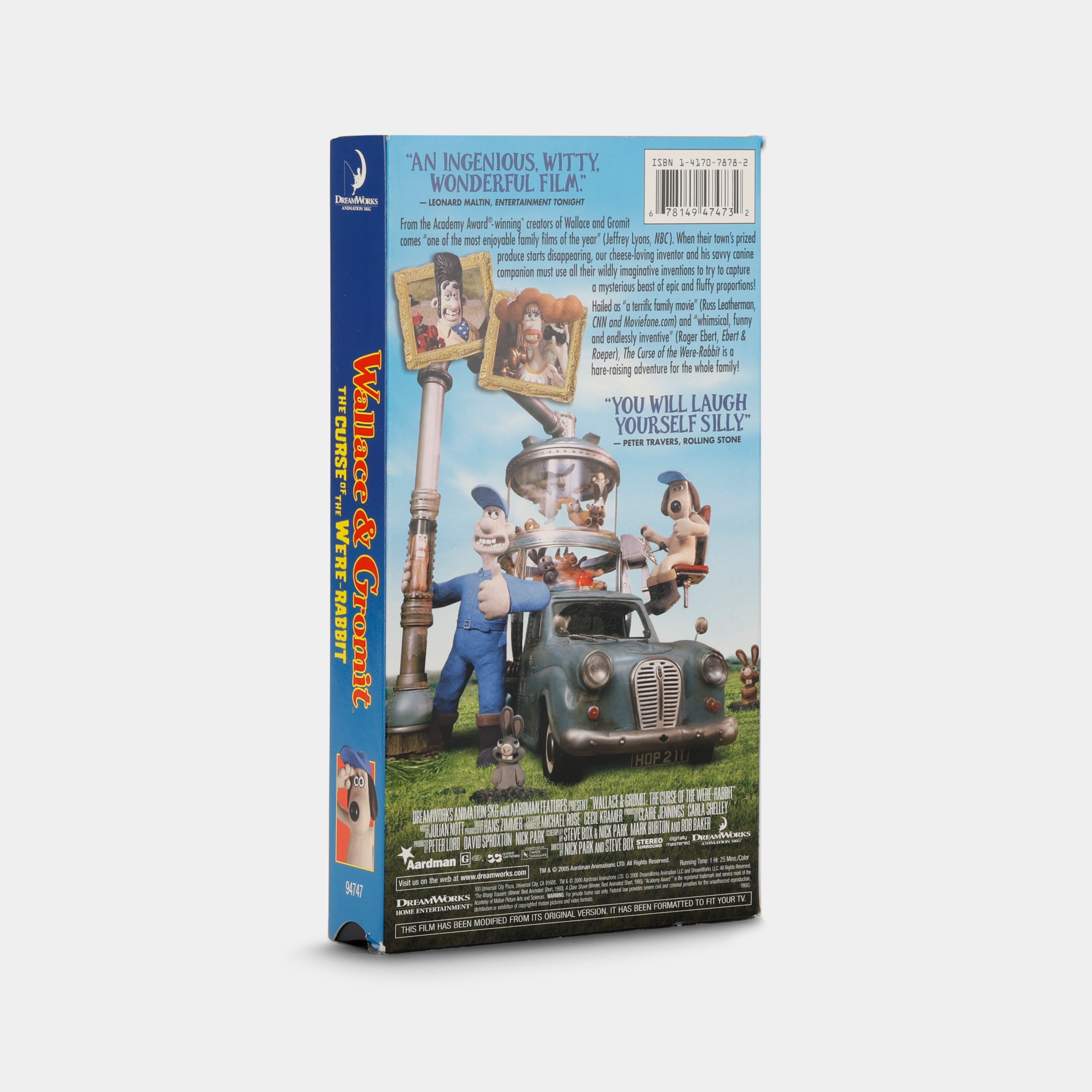 Wallace & Gromit: The Curse Of The Were-Rabbit VHS Tape