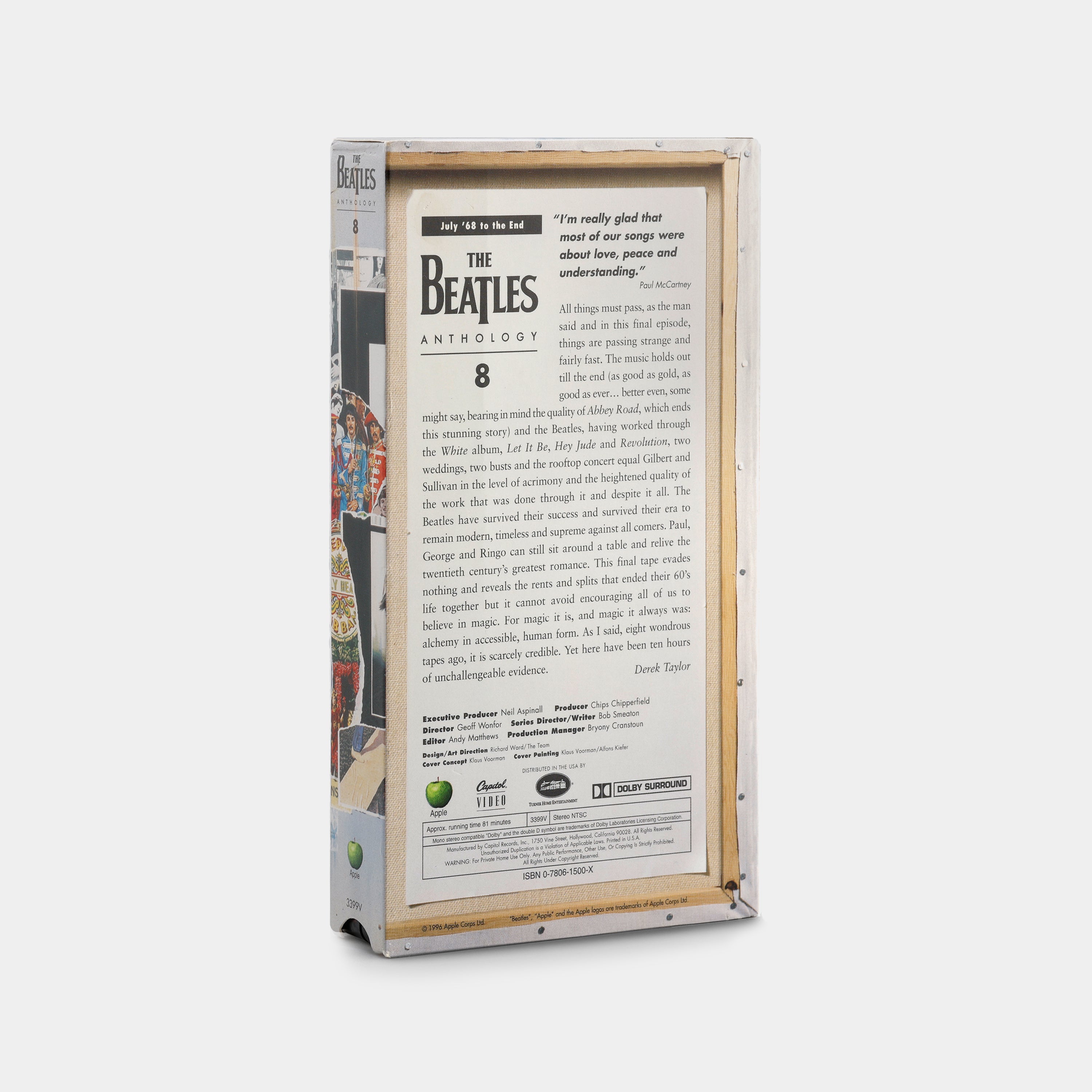 The Beatles Anthology 8 VHS Tape