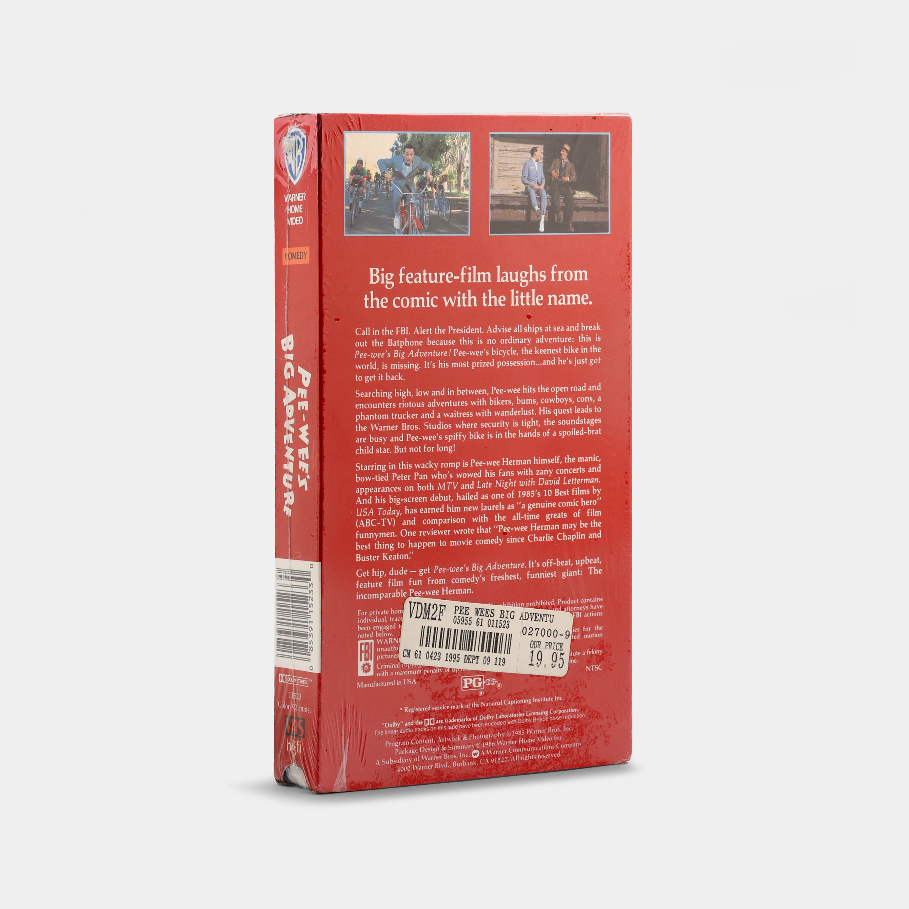 Pee-wee's Big Adventure (Sealed) VHS Tape