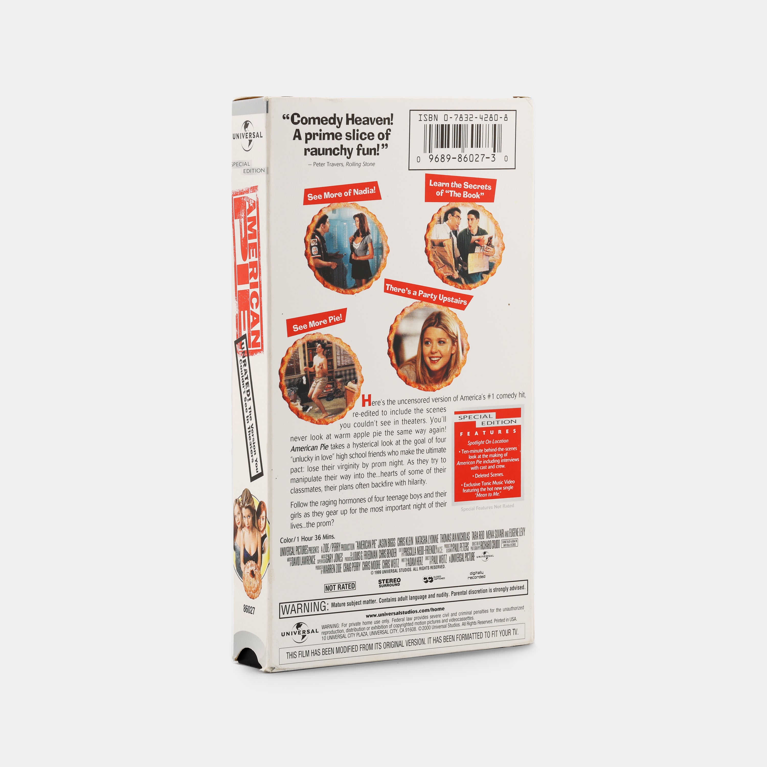 American Pie (Special Unrated Edition) VHS Tape