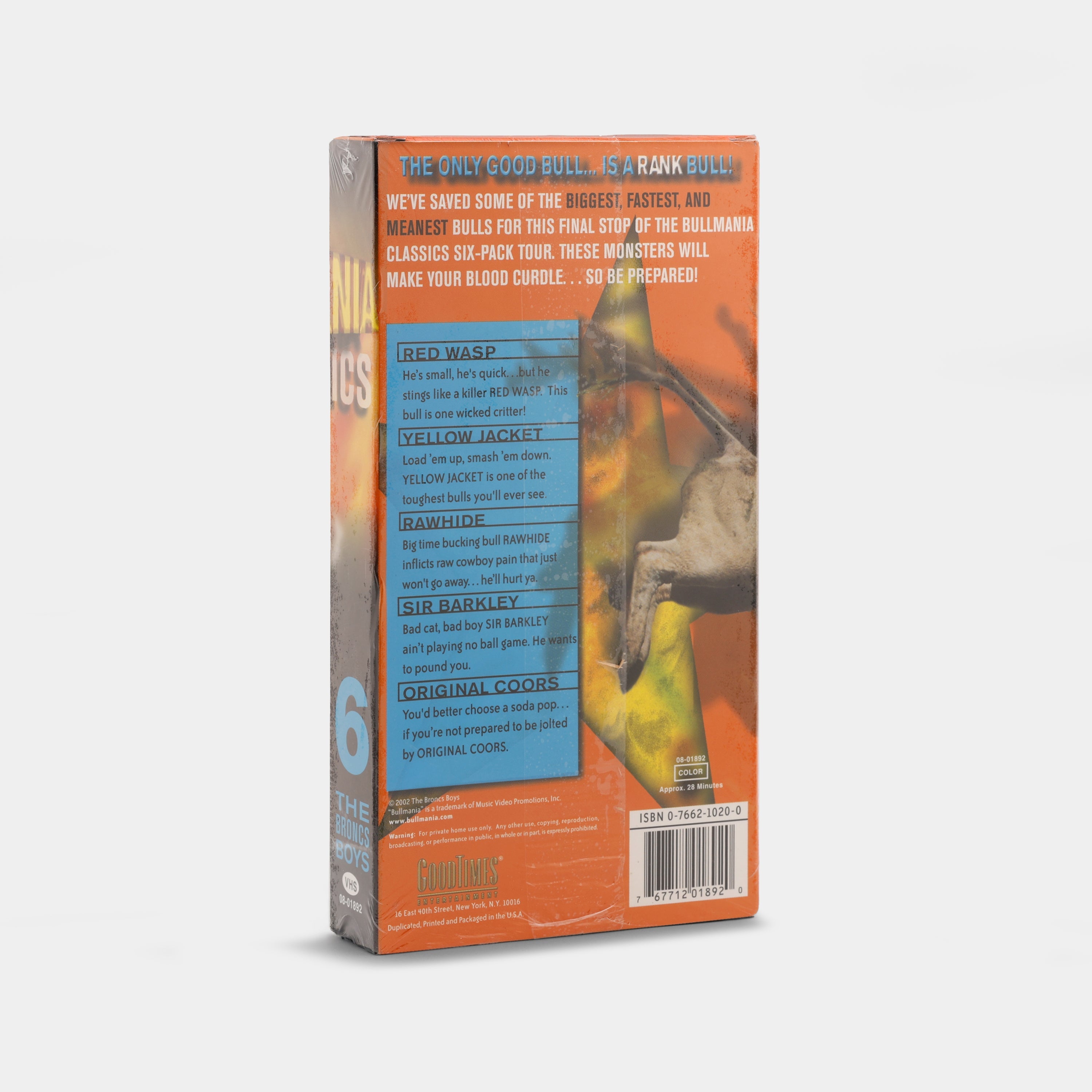 Bullmania Classics 6: Hell on Hooves! (Sealed) VHS Tape