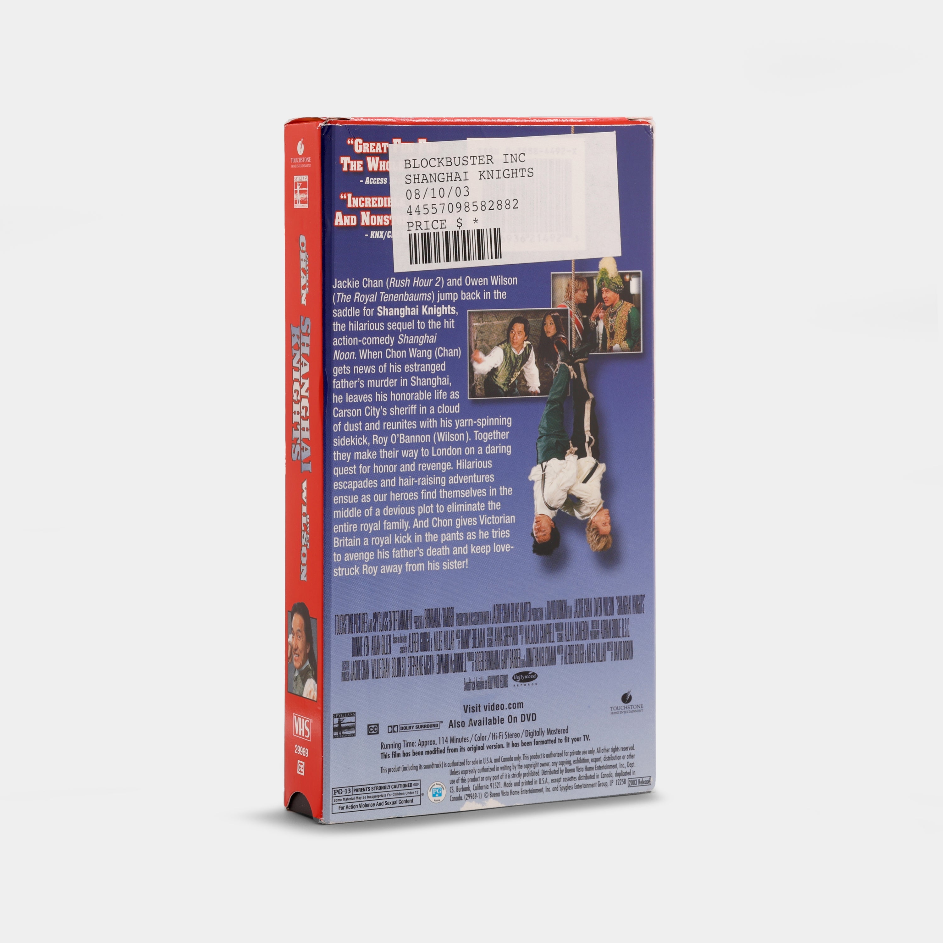Shanghai Knights VHS Tape