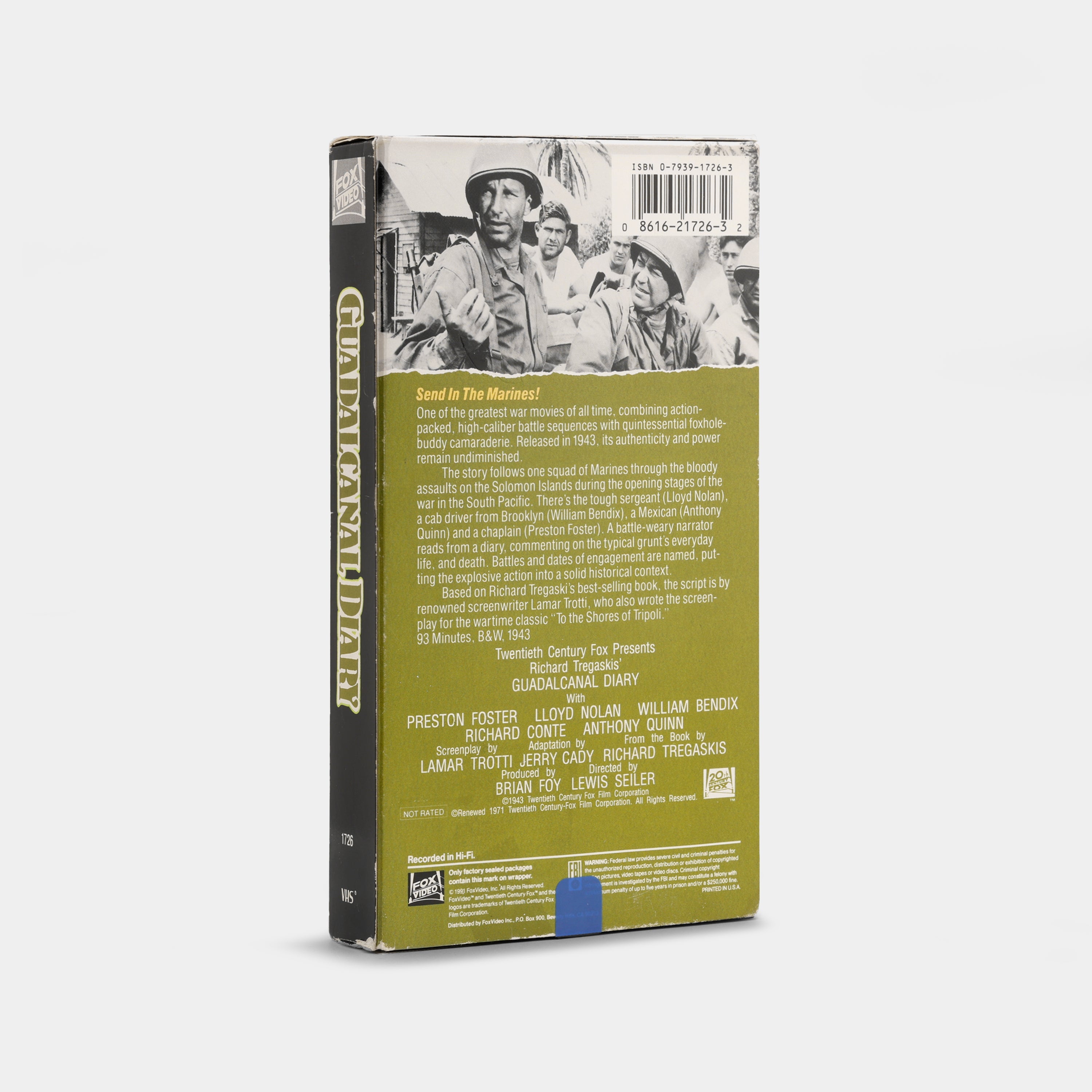 Guadalcanal Diary VHS Tape