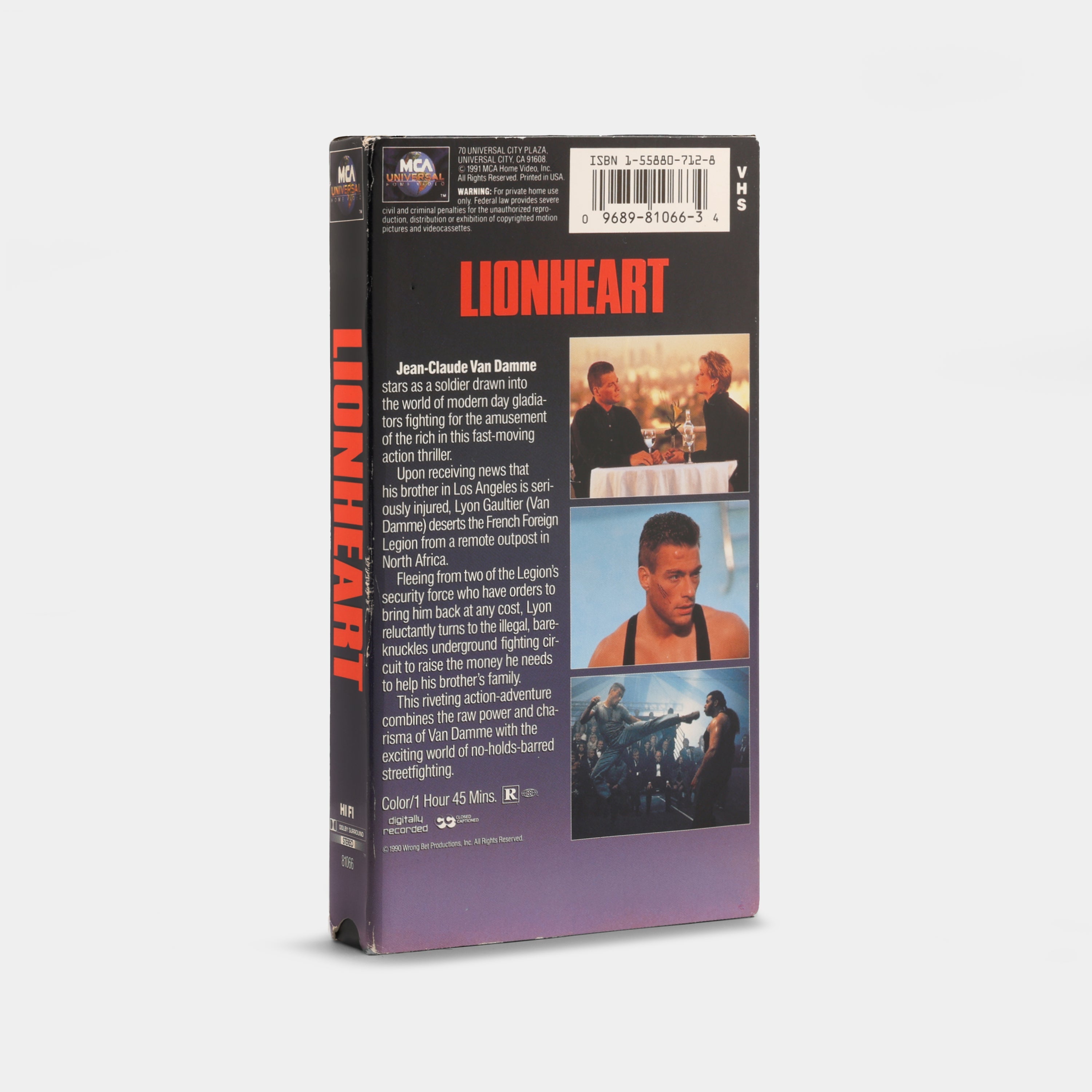Lionheart VHS Tape